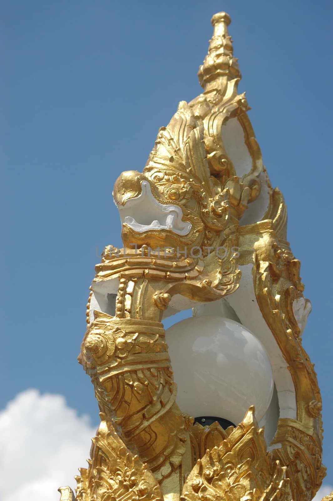 lamp in a temple of thailand