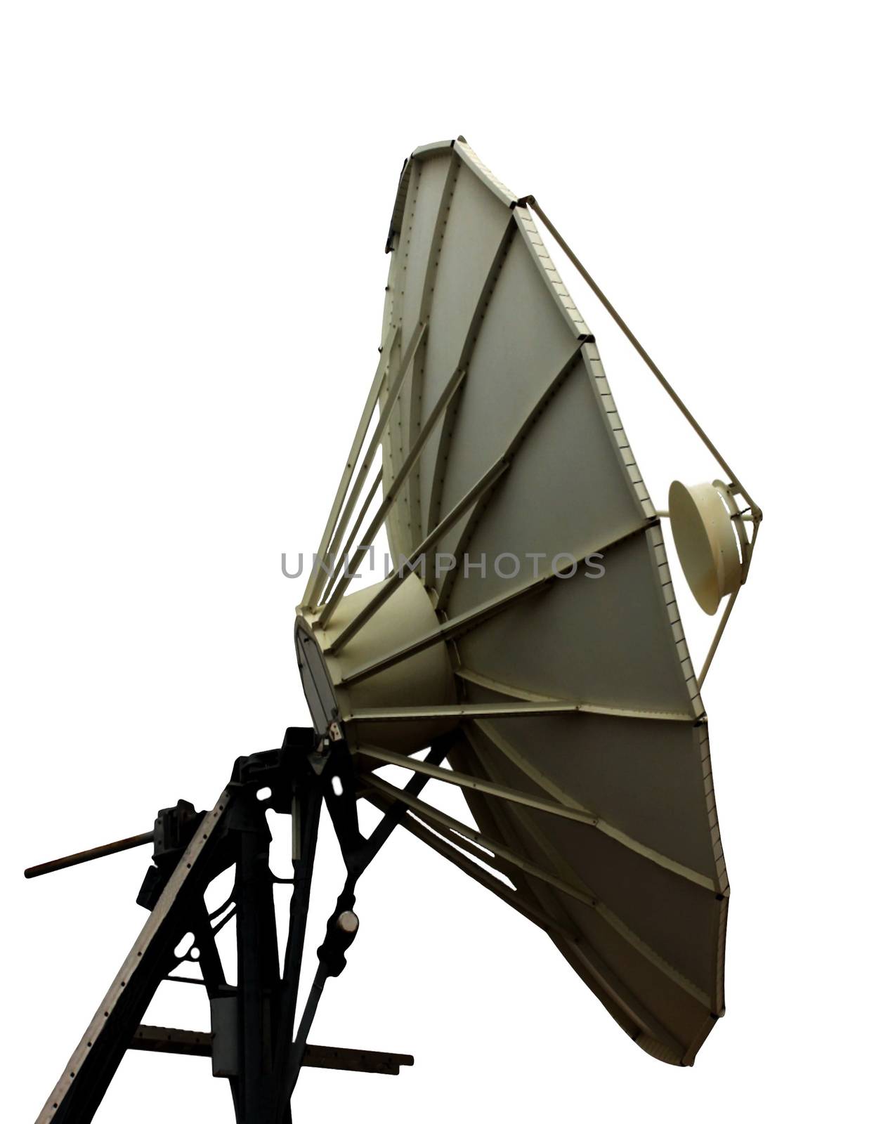 Satellite dish isolated on white background