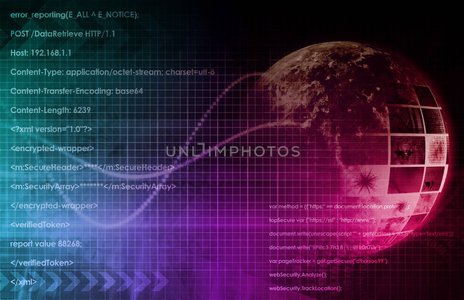 Technology Background as a Digital Abstract Art