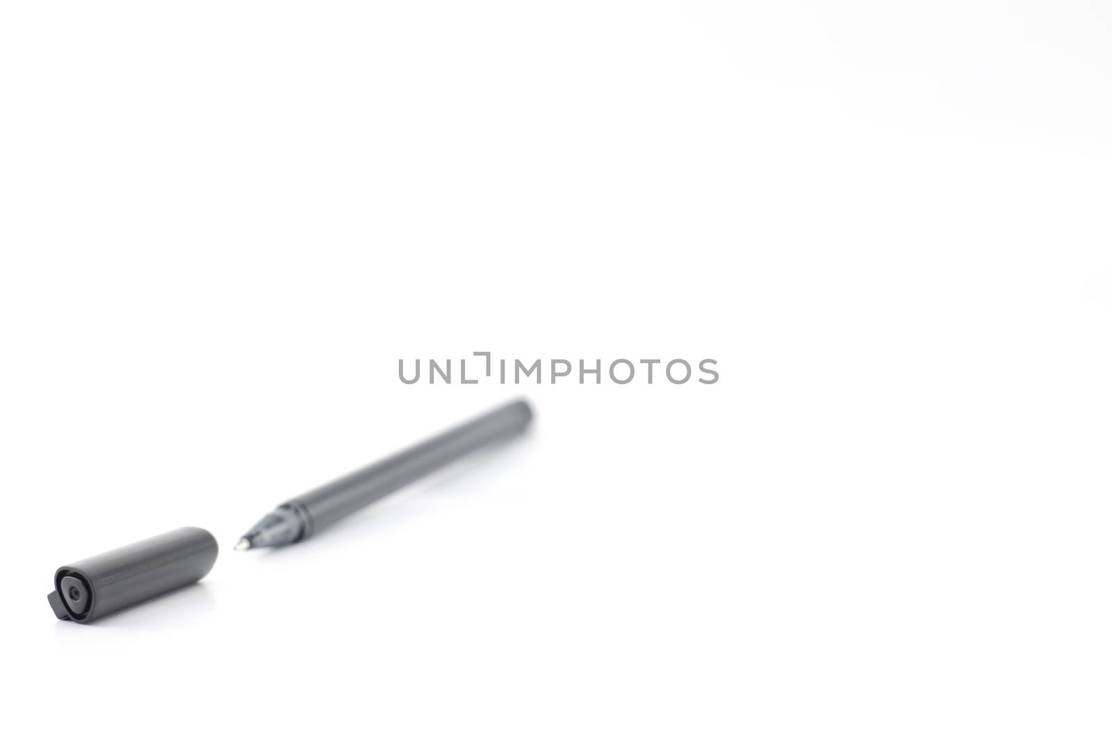 colorful pens isolated on white background