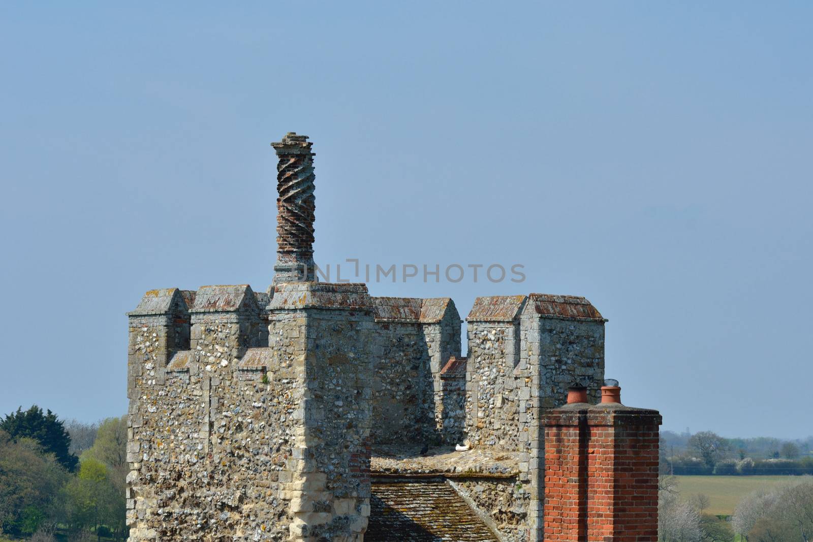 Chimney on Castle Wall