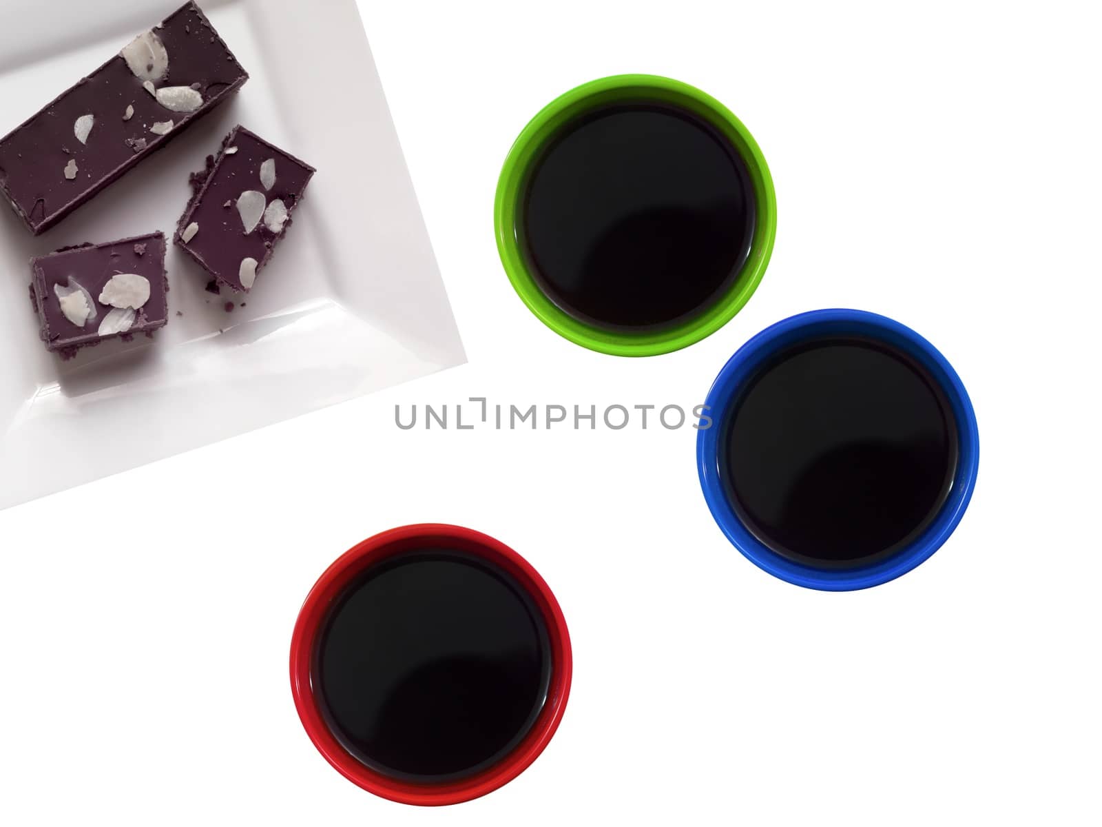 Coffee mugs isolated against a white background