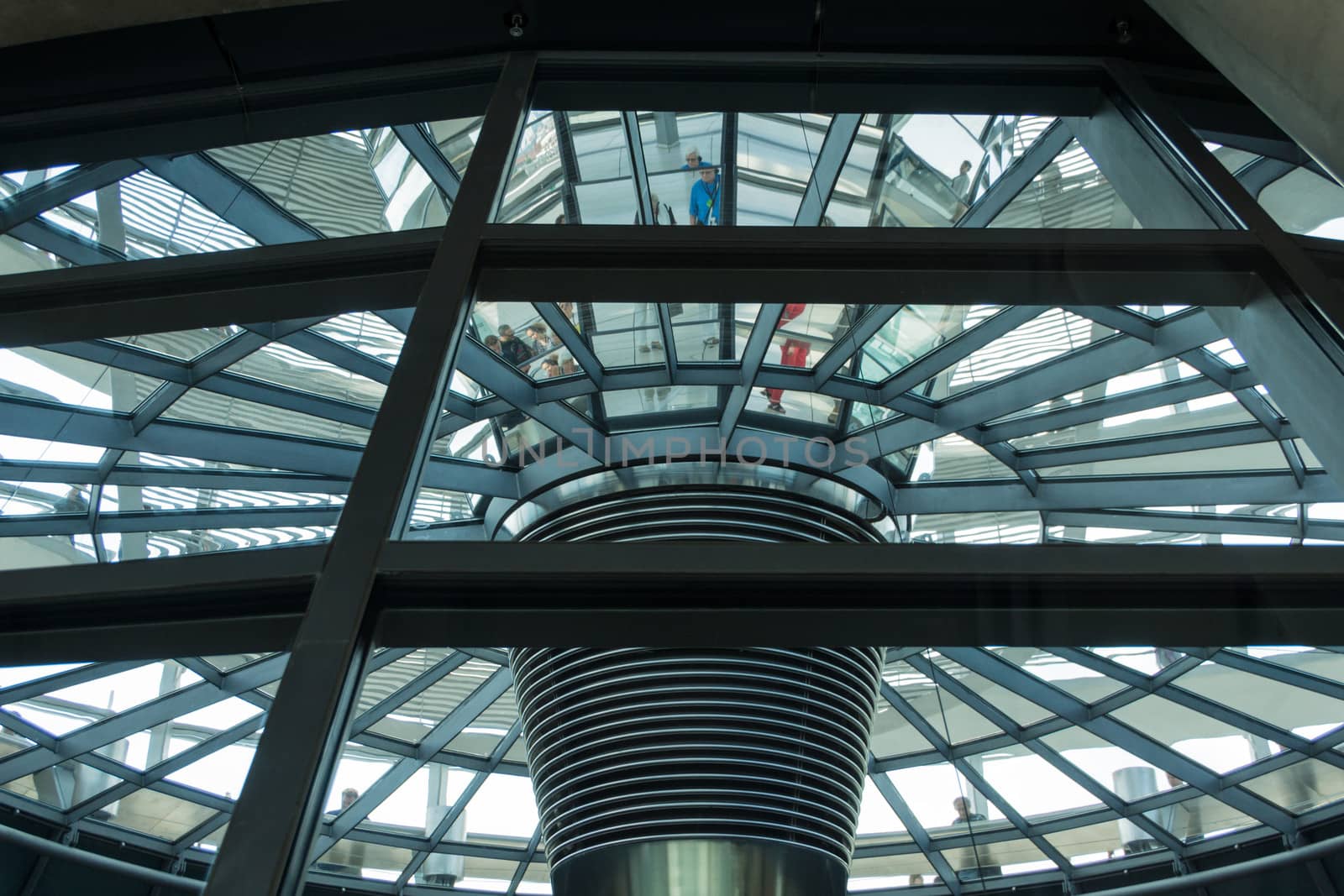 The Reichstag in Berlin with the German Bundestag and the famous glass dome