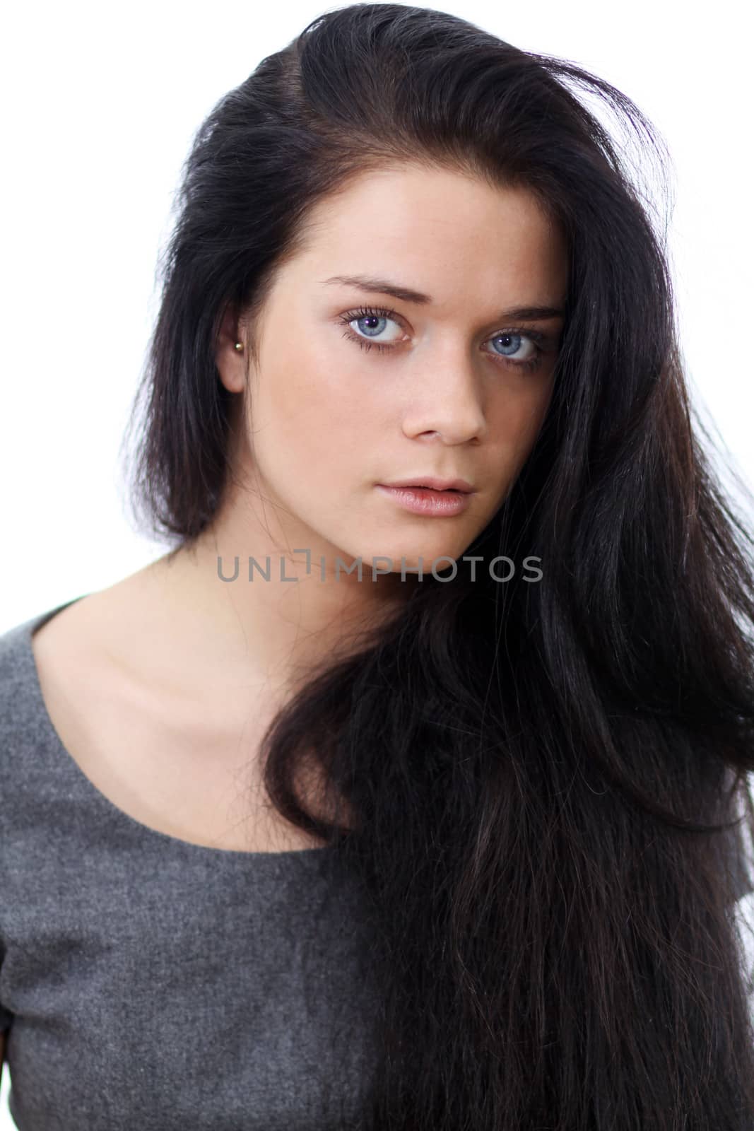 Portrait of young sad woman