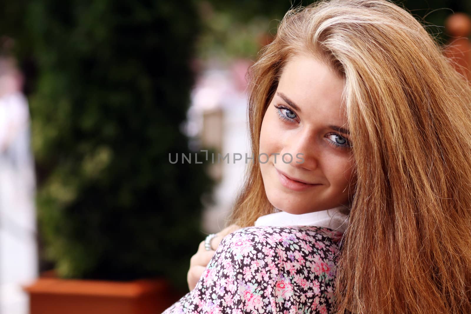 Beautiful young woman. Outdoor portrait