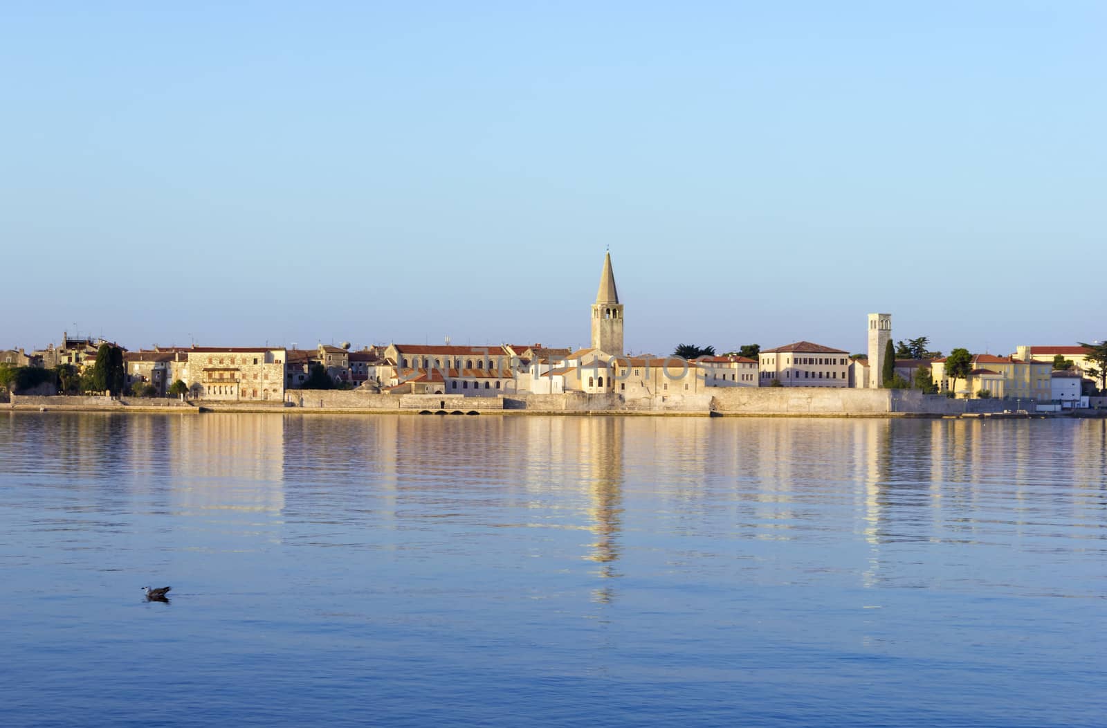 Porec in the dawn sun by Tetyana