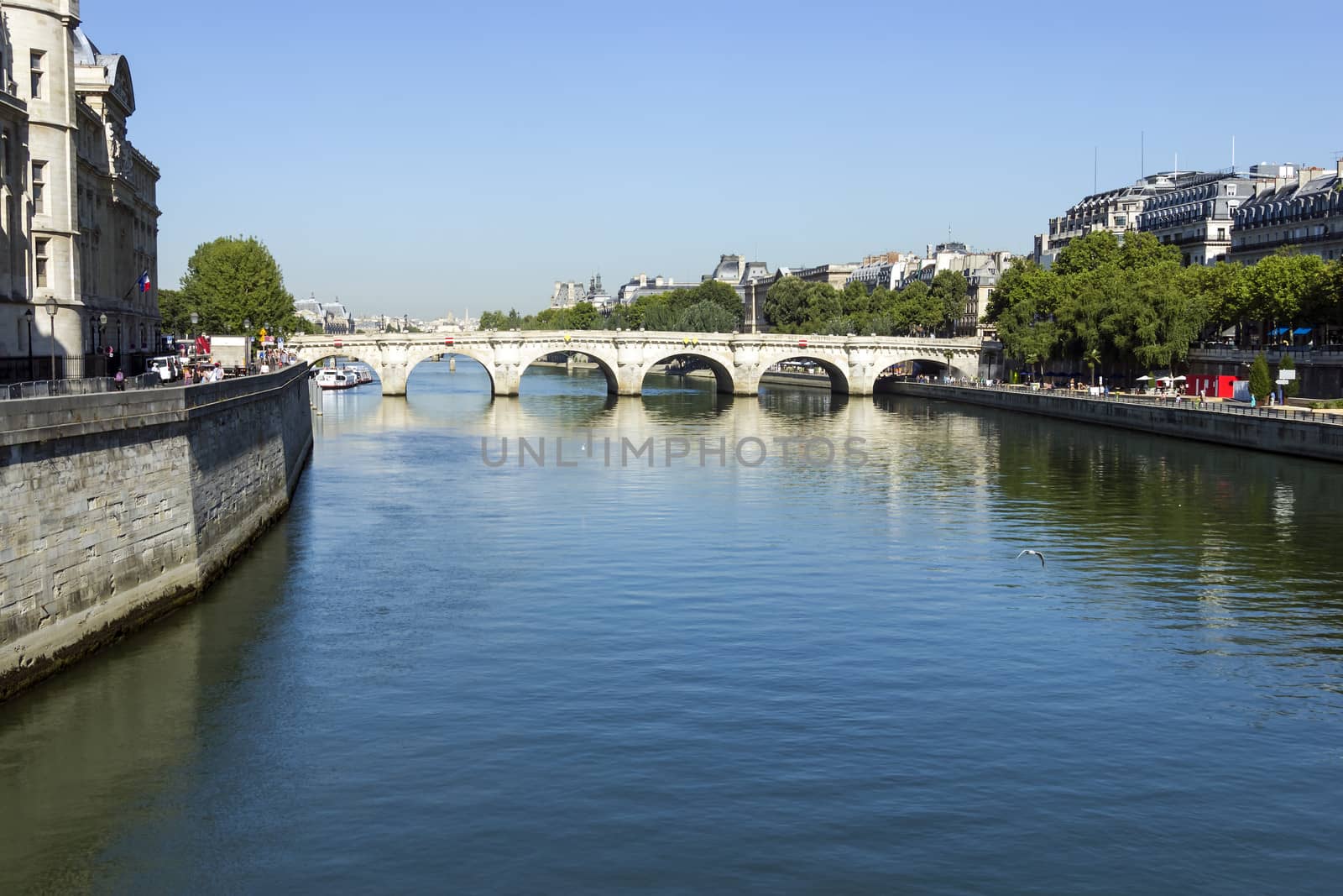 Bridge over Seine, Paris, France by Tetyana