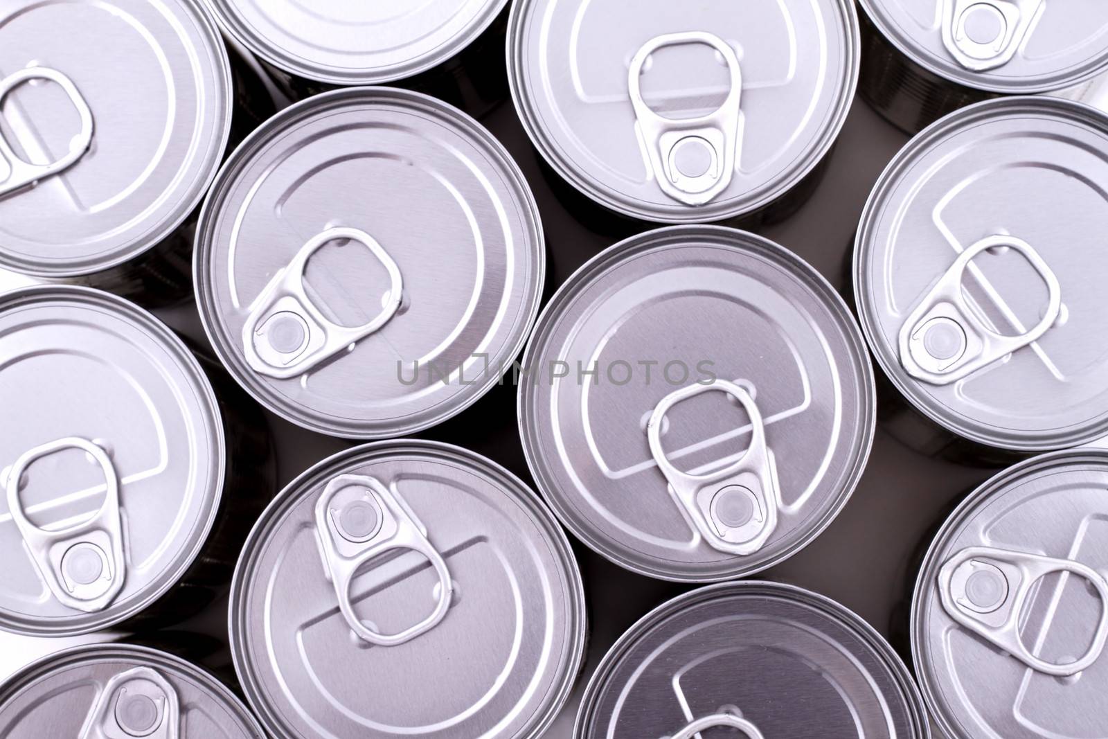 A group of cans background
