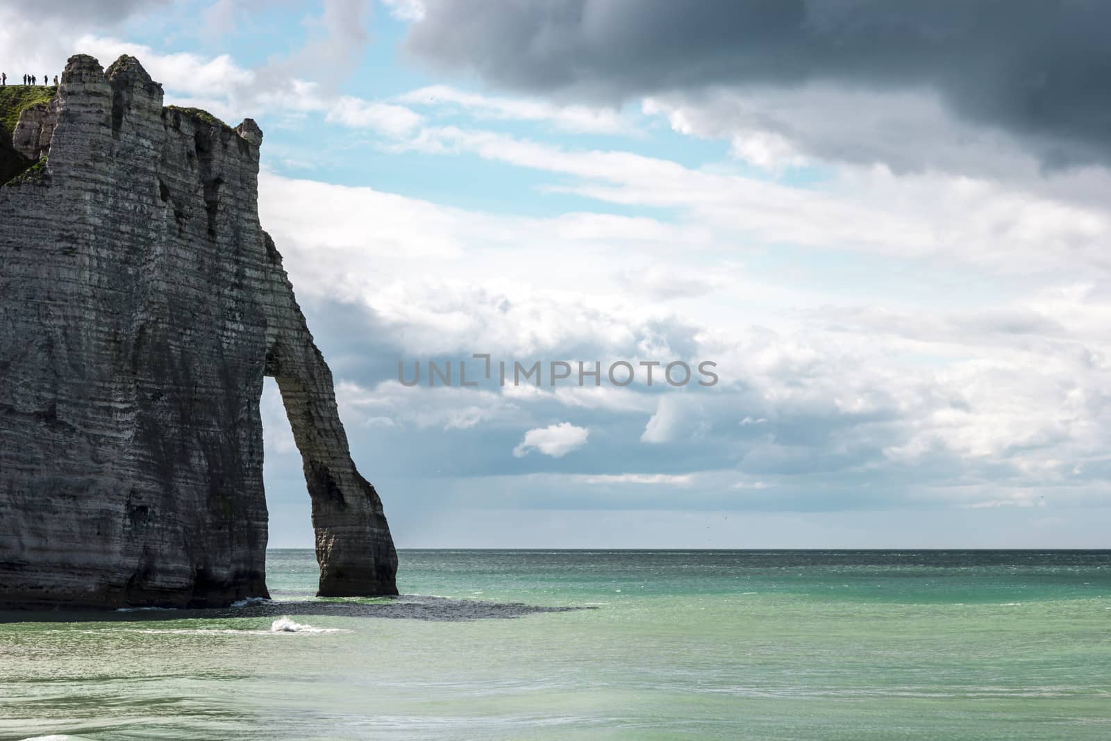 Etretat on the Upper Normandy coast in the North of France.