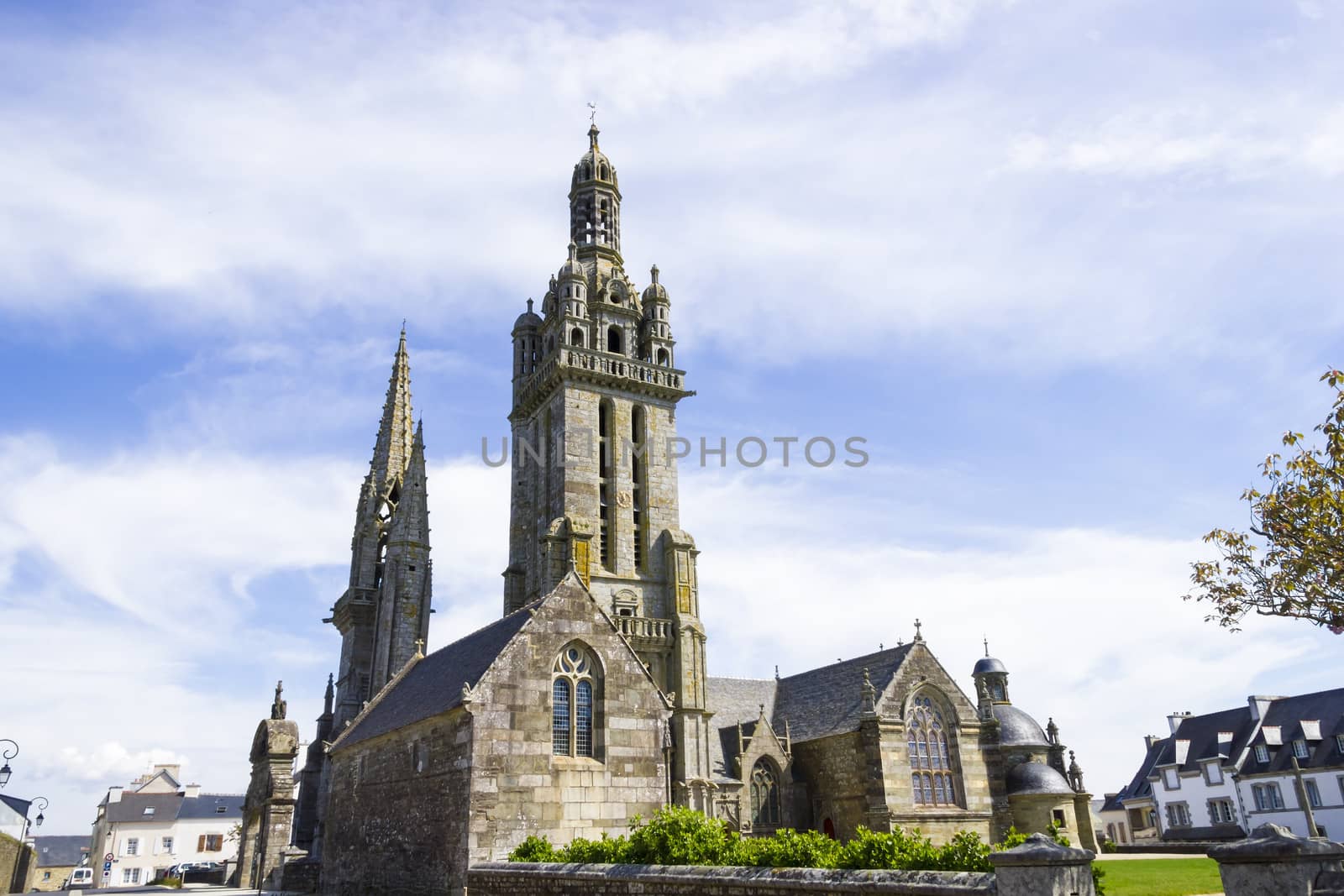 Gothic church in Brittany, France by Tetyana