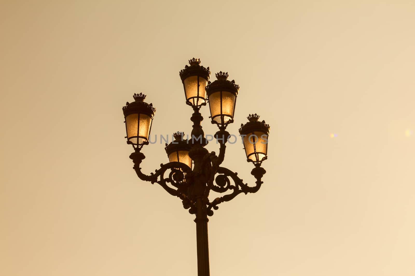 A lamp post from the Plaza Mayor, Madrid
