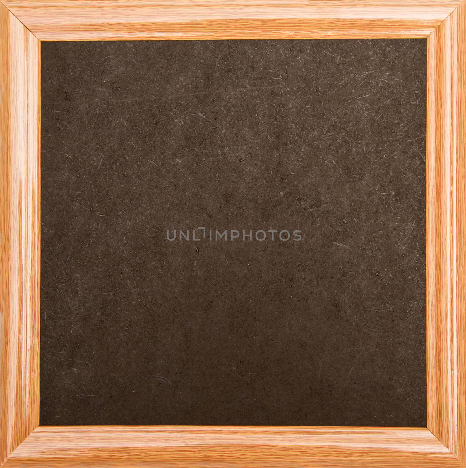Blackboard with a wooden frame, isolated
