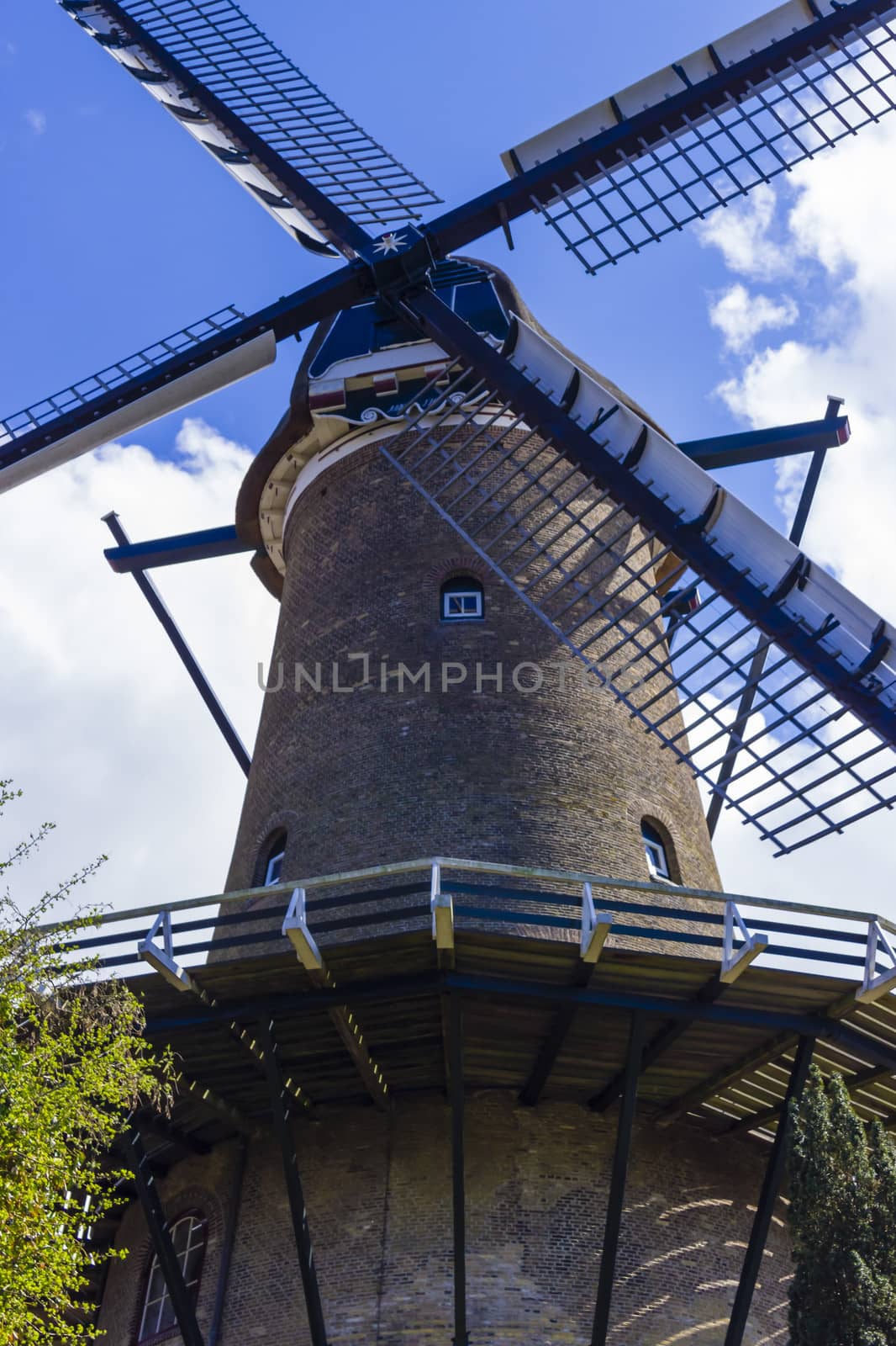 Beatiful Colored Windmill (full-length, vertical) in Alkmaar