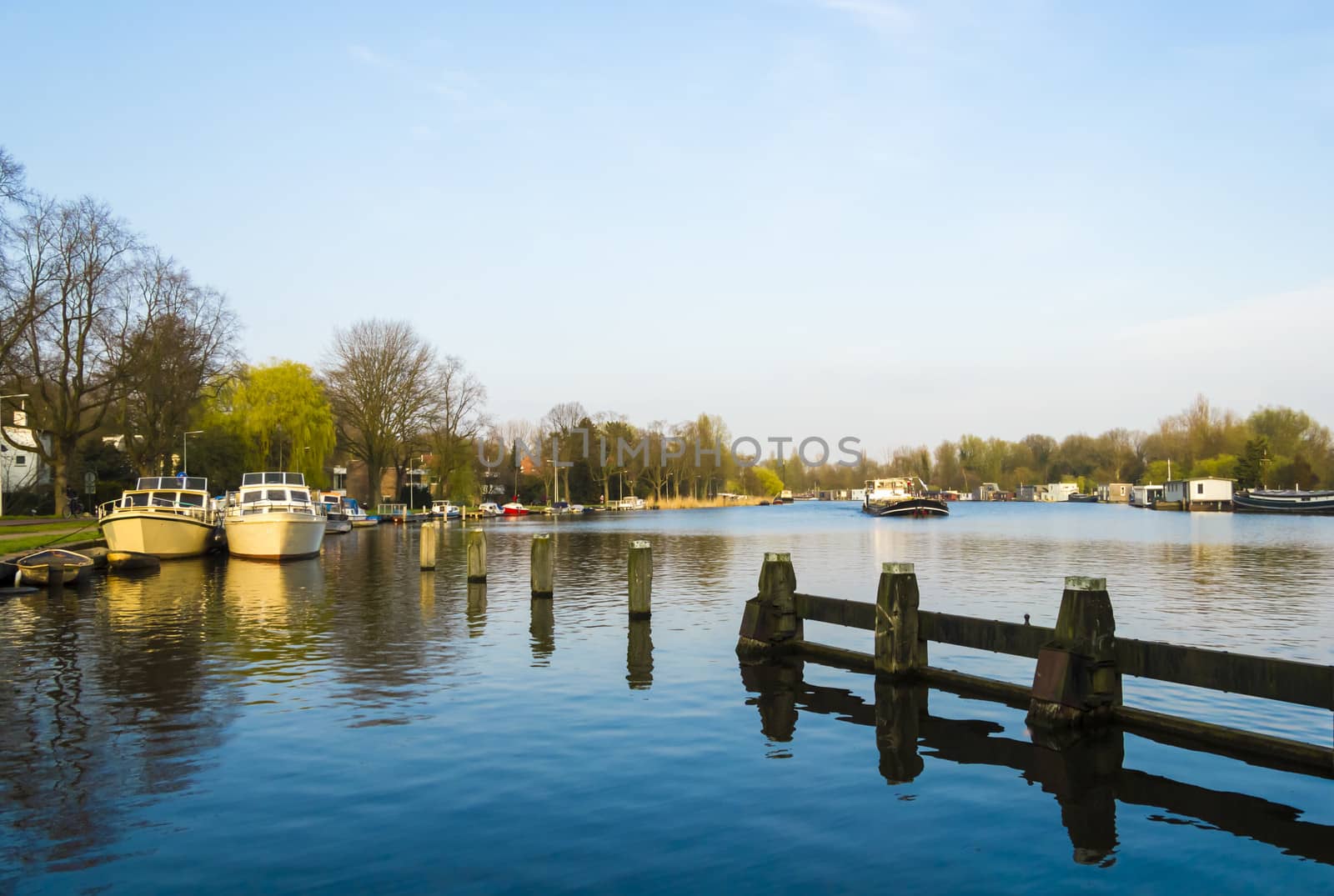 View on the river Amstel, Amsterdam, the Netherlands by Tetyana