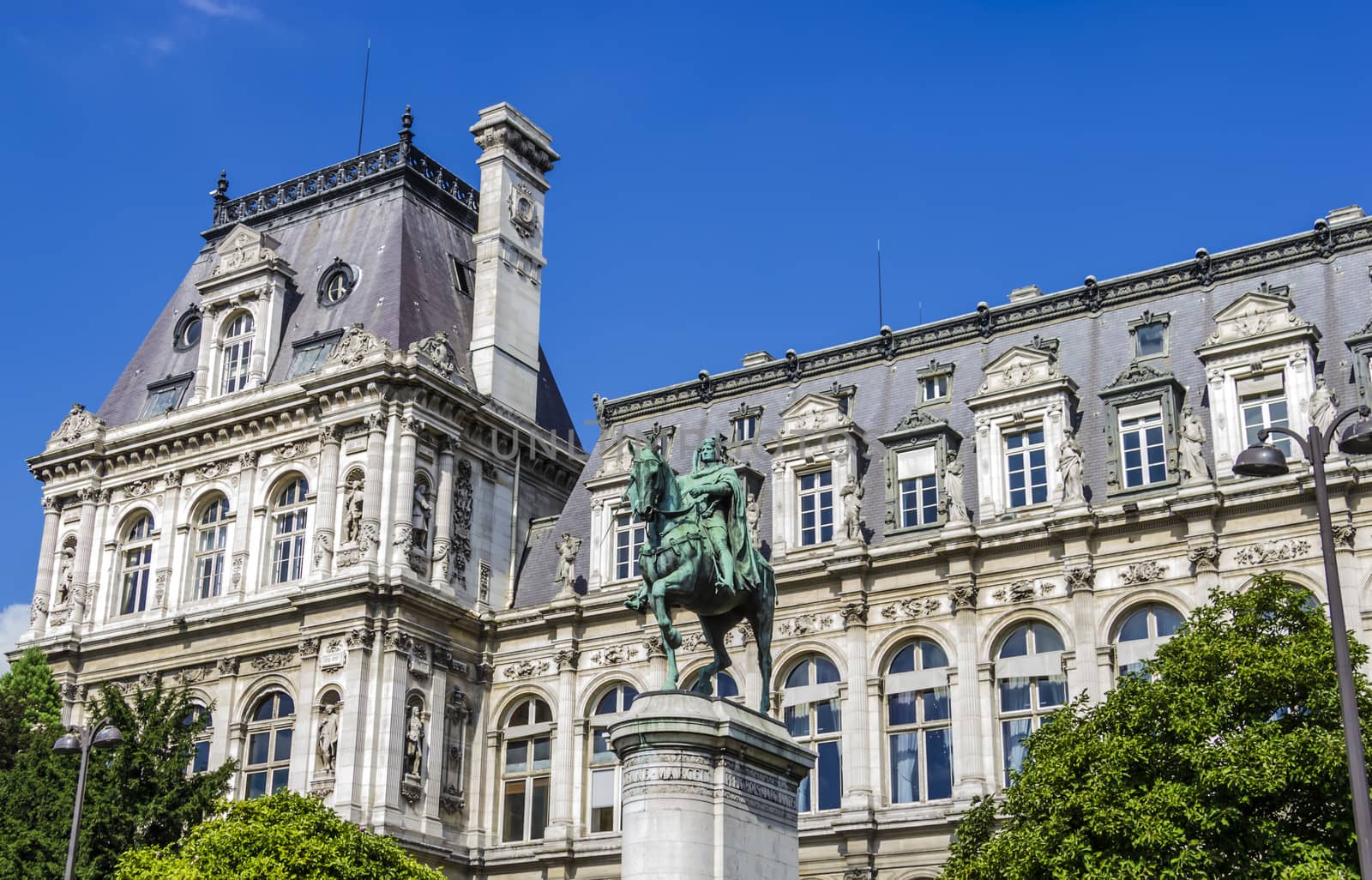 Equestrian statue of ��tienne Marcel, Hotel de Ville, Paris, France