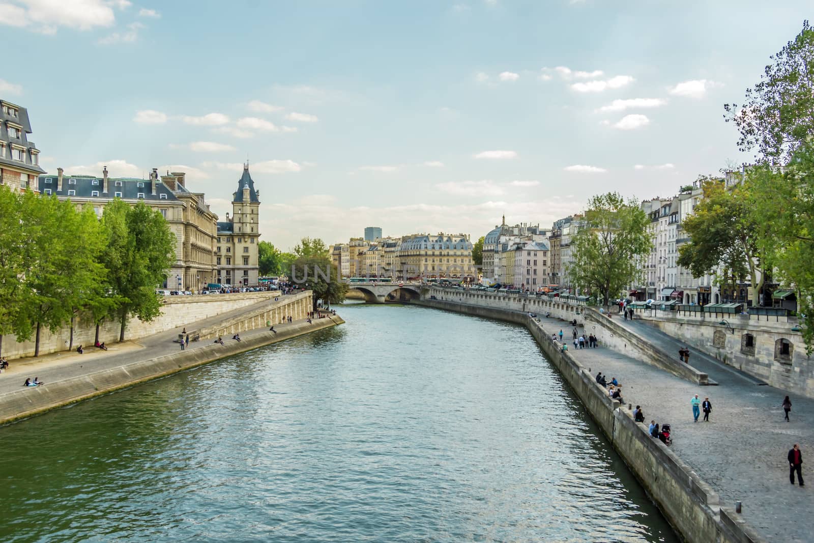 Seine embankment, Paris, France by Tetyana