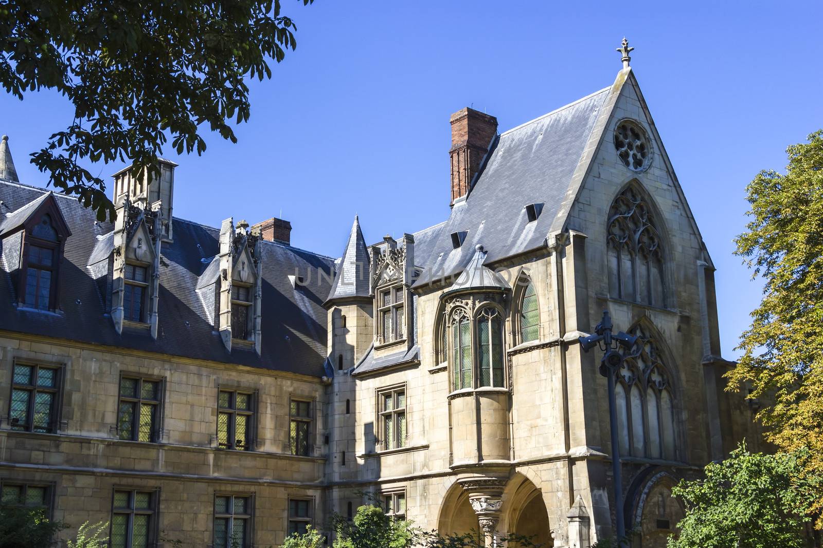 National Museum of the Middle Ages - Cluny. The building was founded by the rich and powerful 15th-century abbot of Cluny Abbey, Jacques d'Amboise in Paris