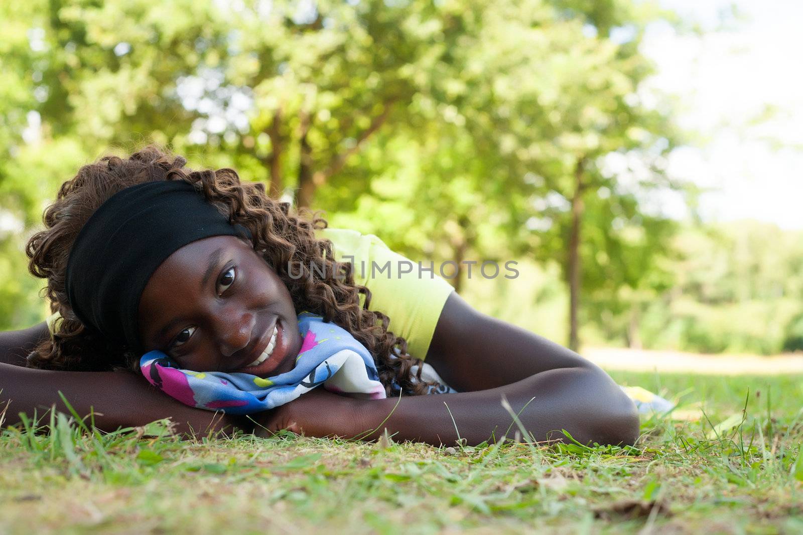 Sweet teenage black girl by DNFStyle