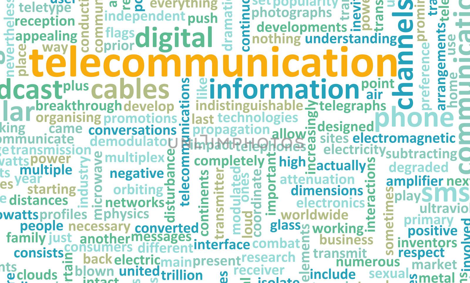 Telecommunications Net Global Industry as a Art