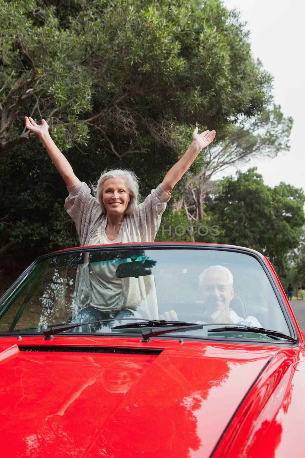 Smiling mature couple having a ride together by Wavebreakmedia