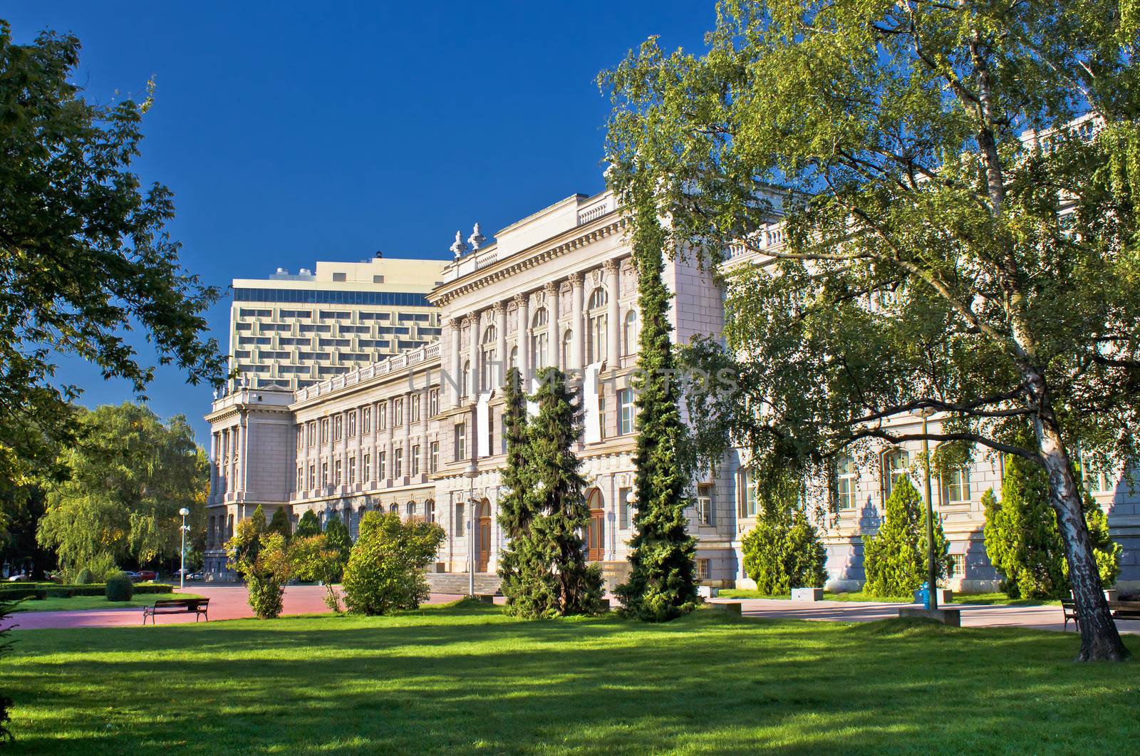 City of Zagreb architecture and nature, capital of Croatia