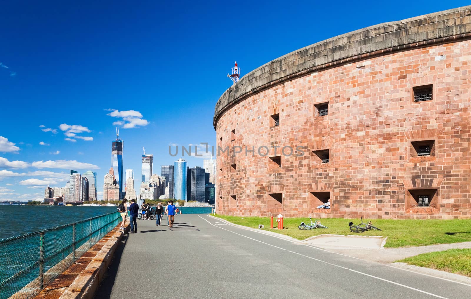 NEW YORK - SEPTEMBER  23: Governors Island on September 23, 2012 in New York. Located in Upper New York Bay, Governors Island is home to historical fortifications Fort Jay and Castle Williams.