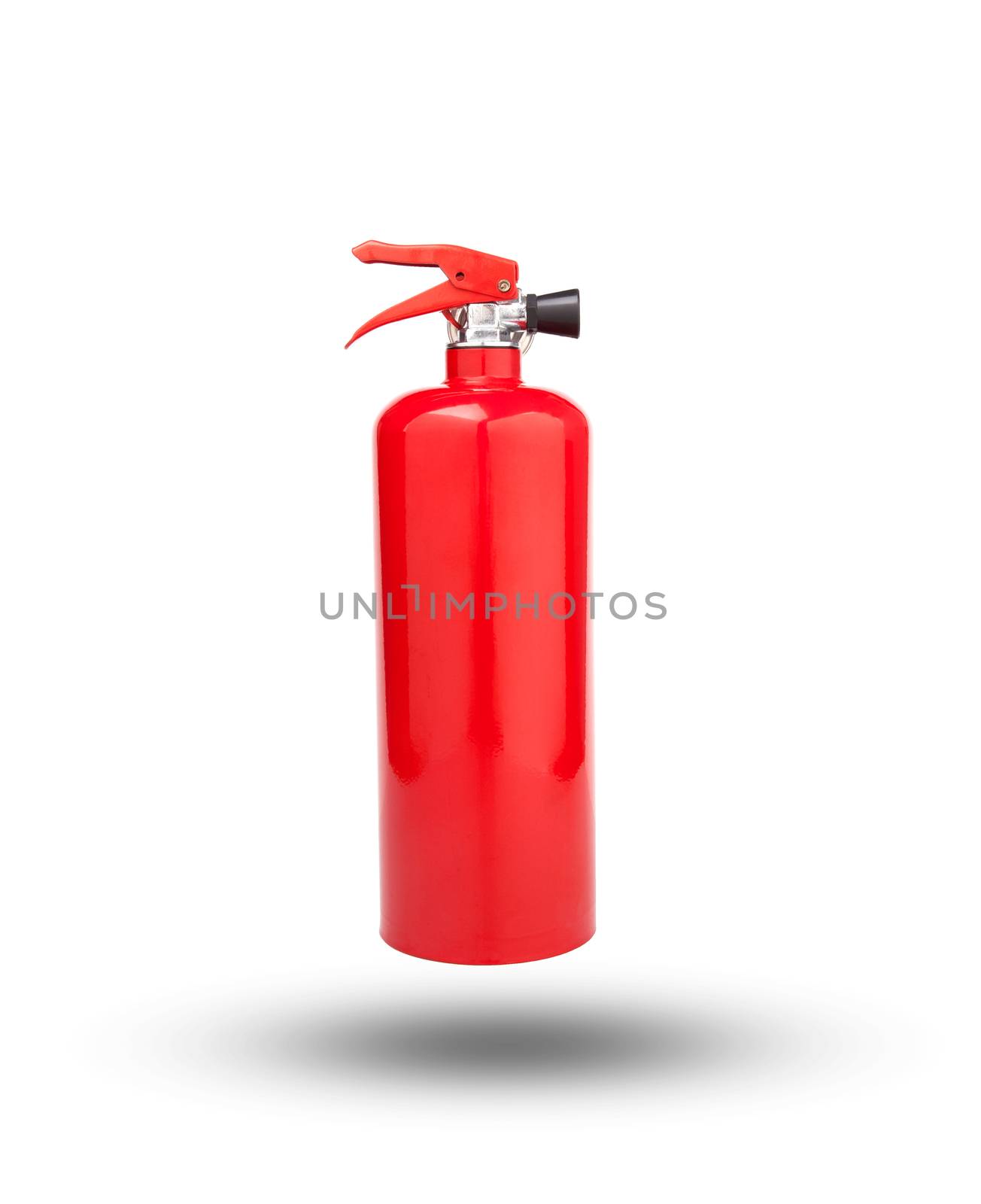 fire extinguisher tank isolated white background by khunaspix
