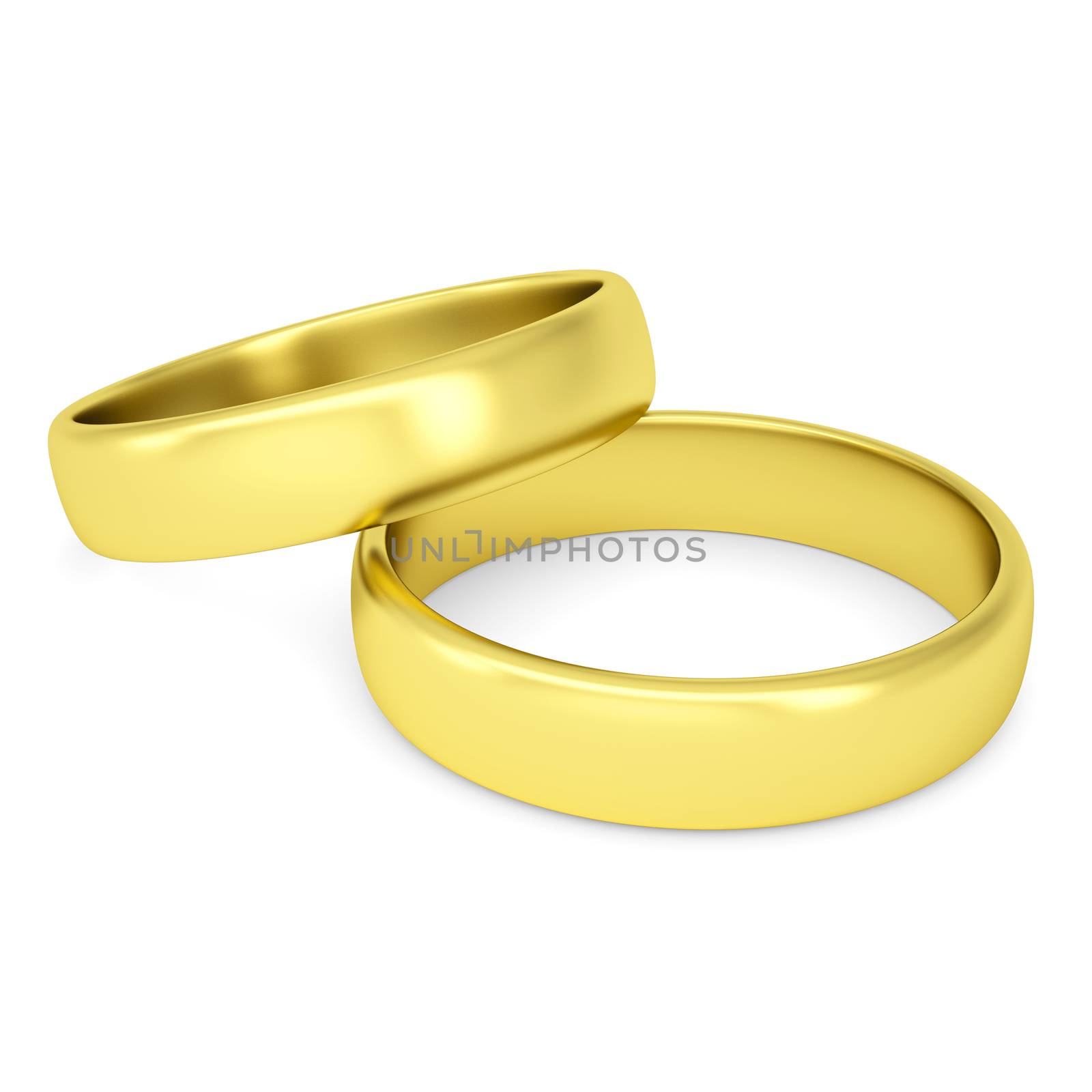 Two gold wedding rings by cherezoff