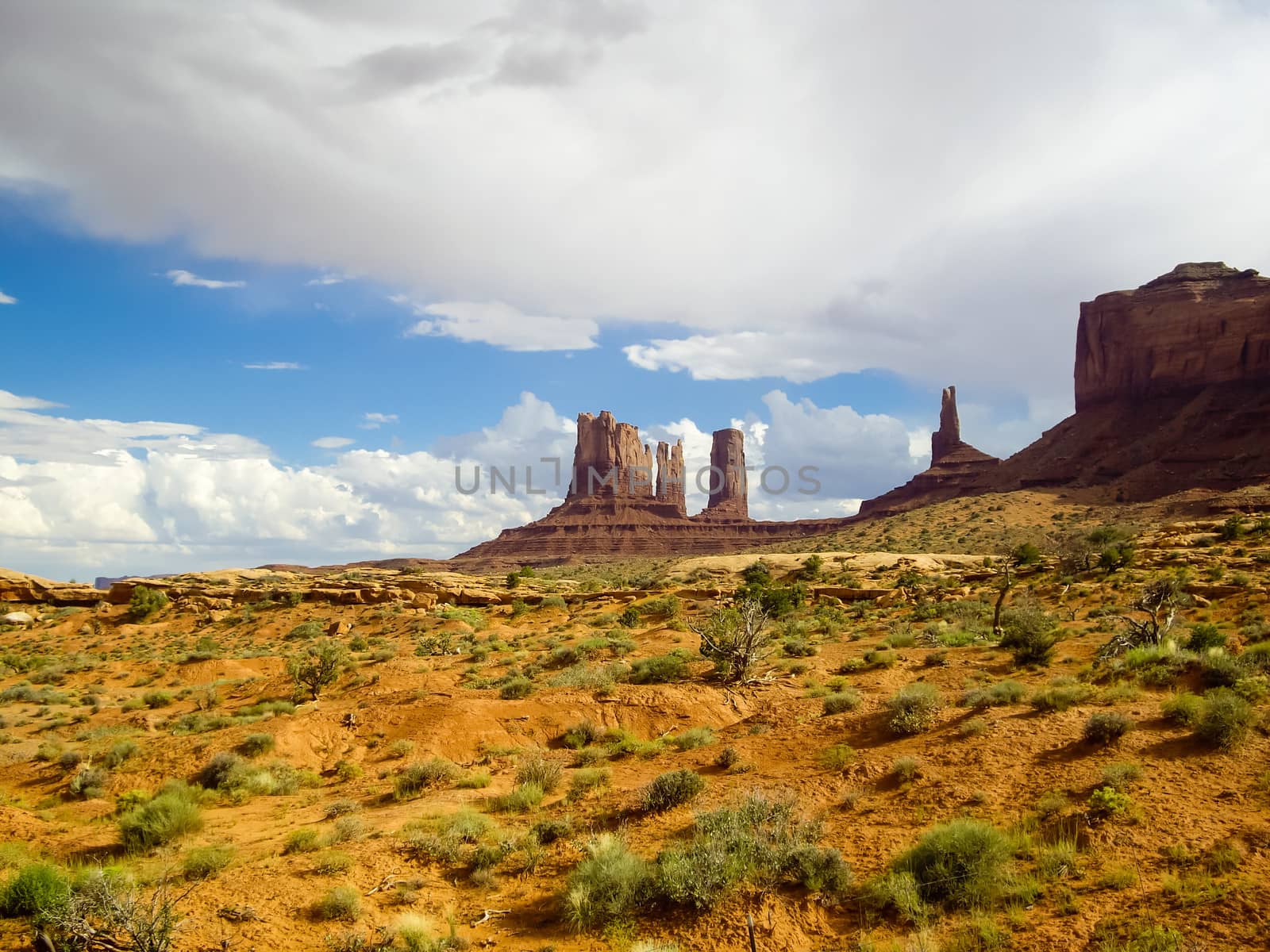 Rock formations of Monument Valley, Utah