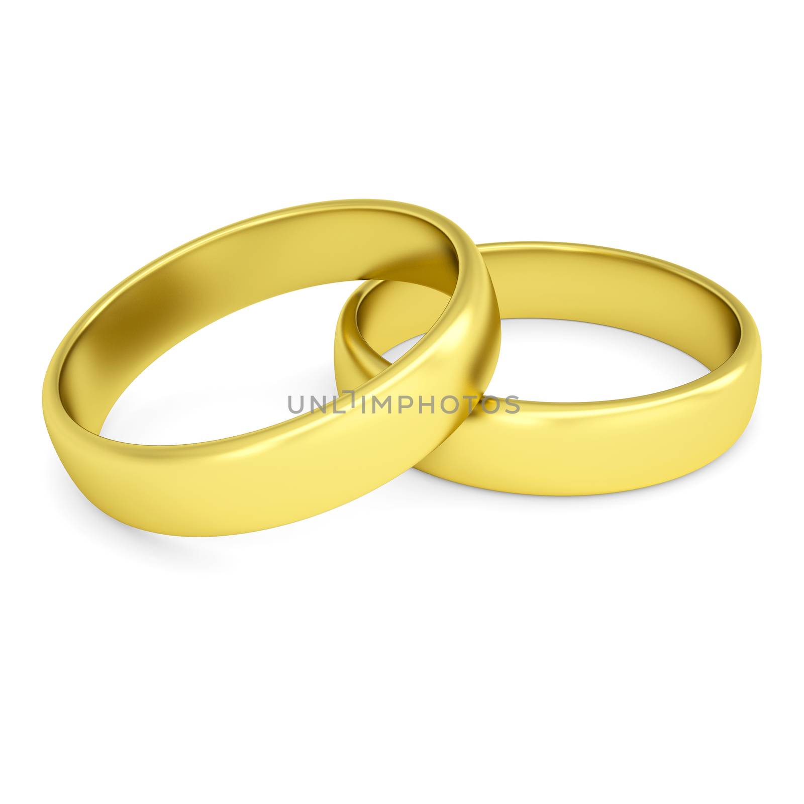 Two gold wedding rings by cherezoff