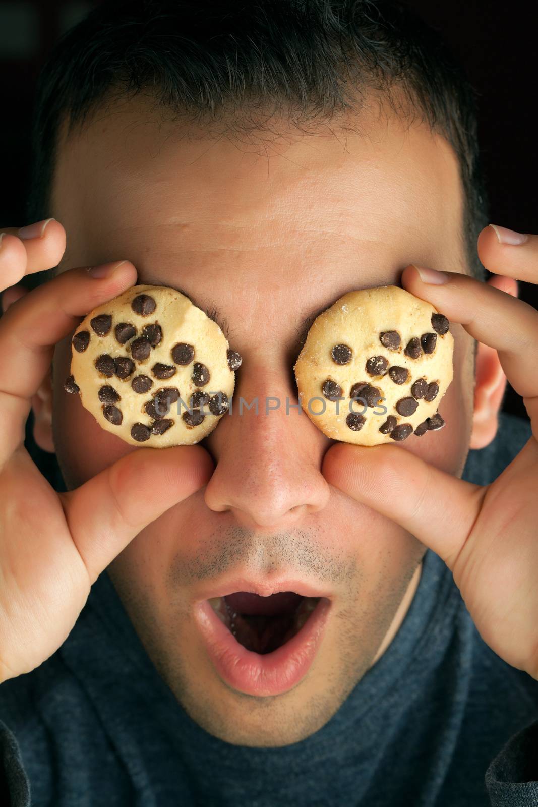 Crazy Cookie Eyed Man by graficallyminded
