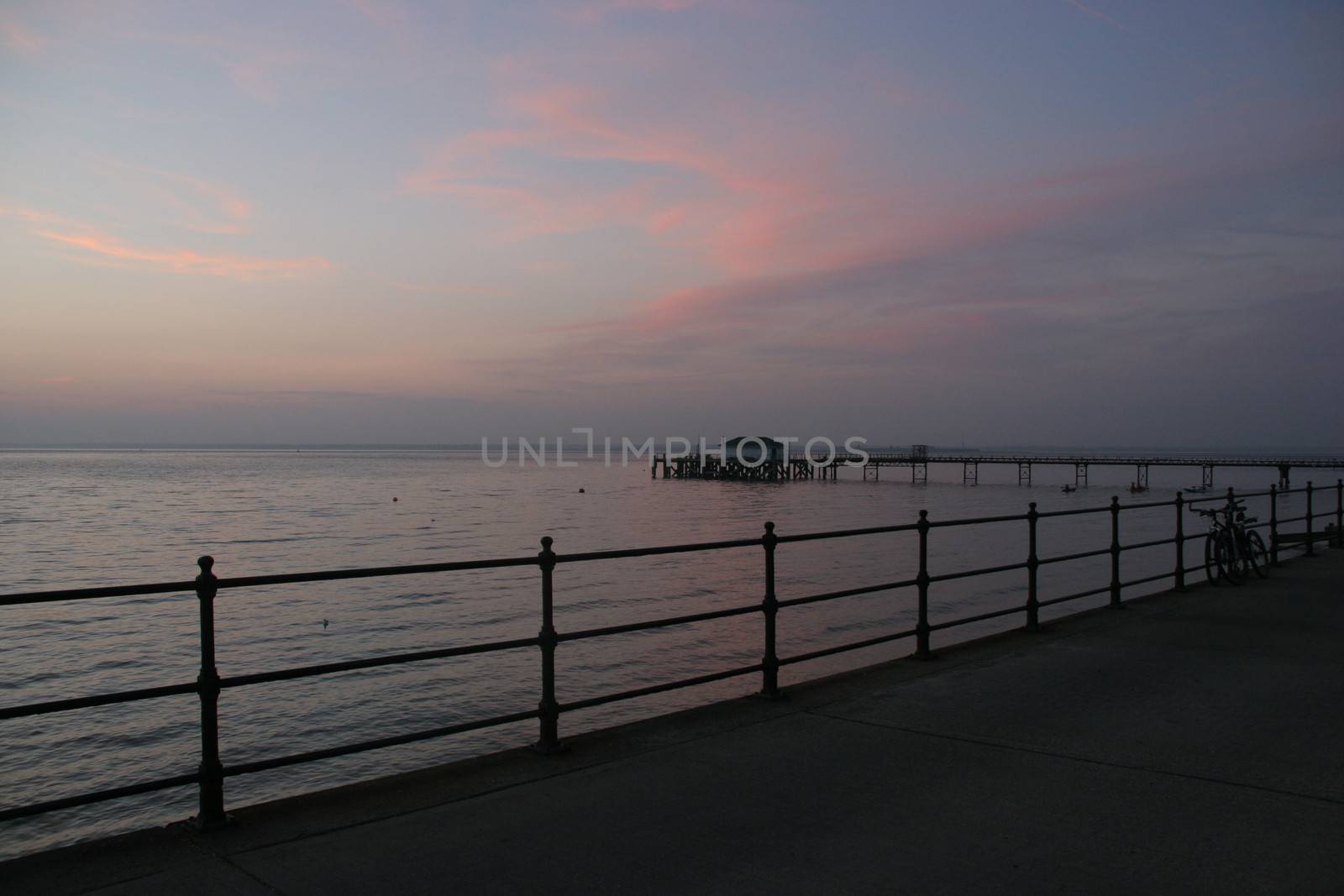 Isle of Wight at sunset by olliemt