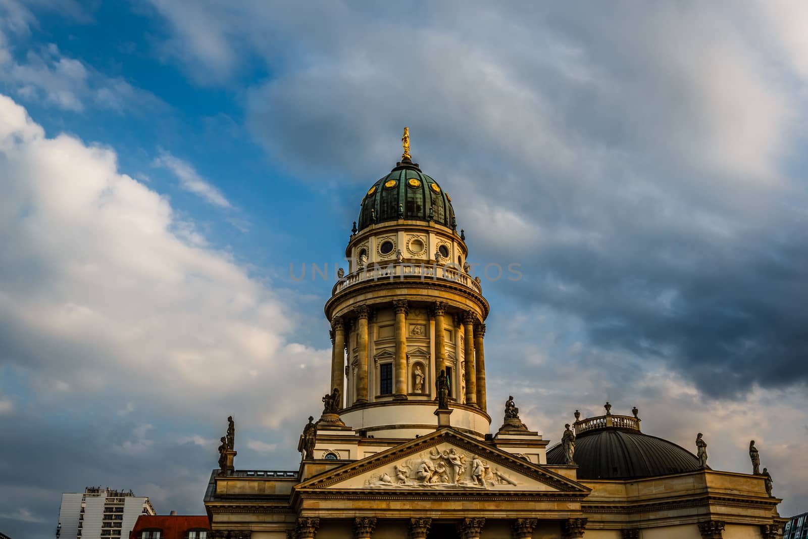 German Cathedral on Gendarmenmarkt Square in Berlin, Germany