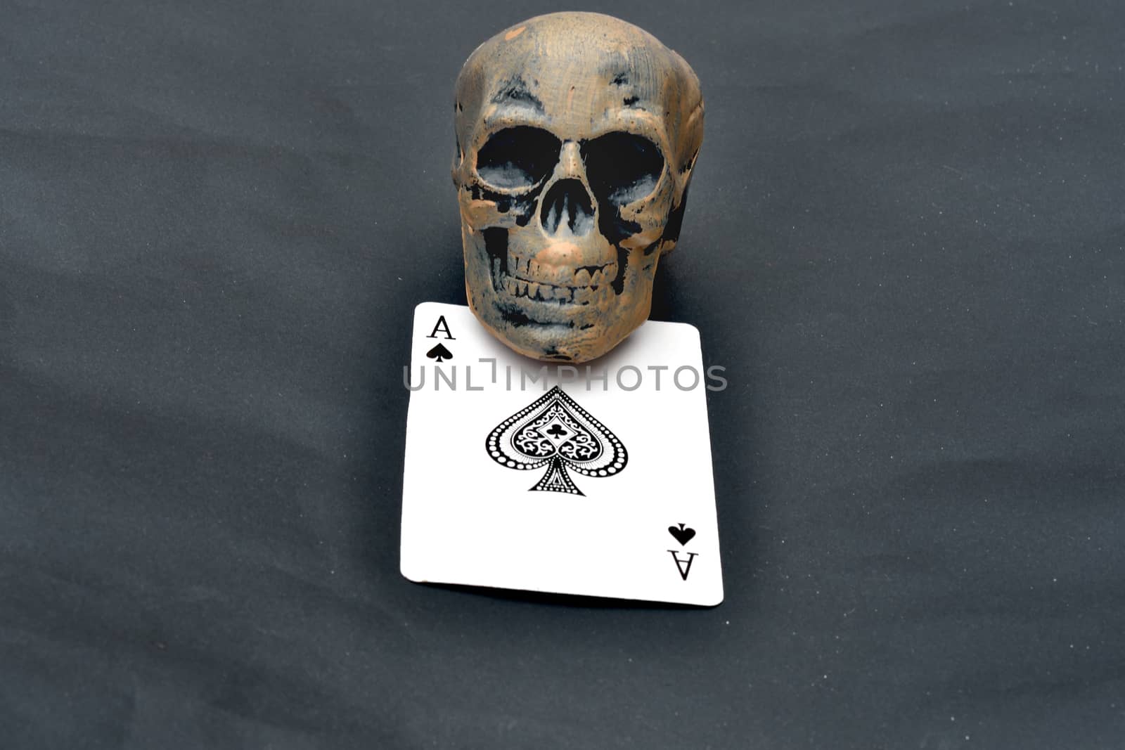 Skull and ace of spades
