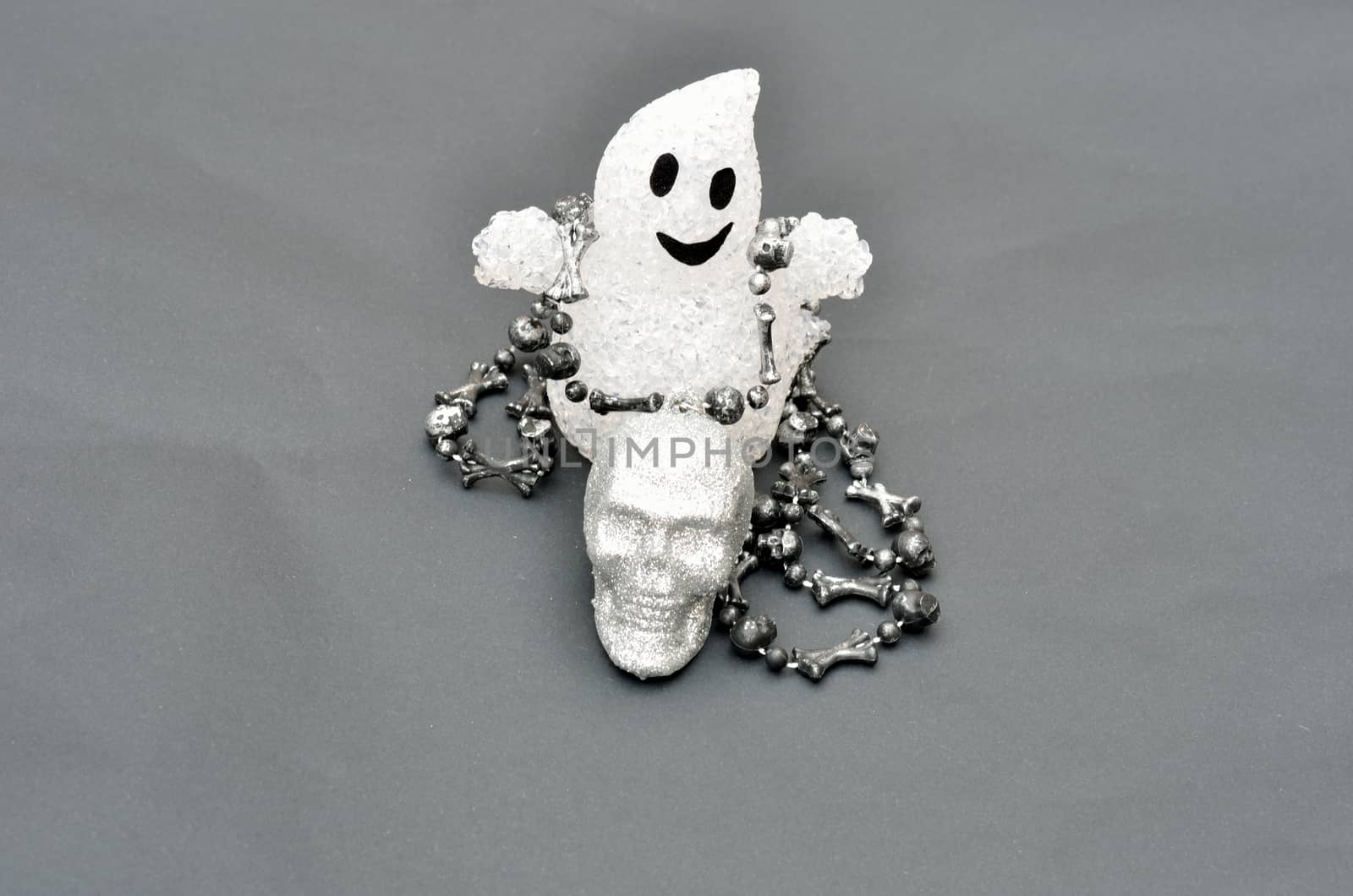 Ghost and skull necklace by pauws99