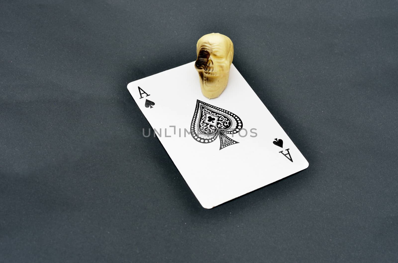 Ace of spades with Skull