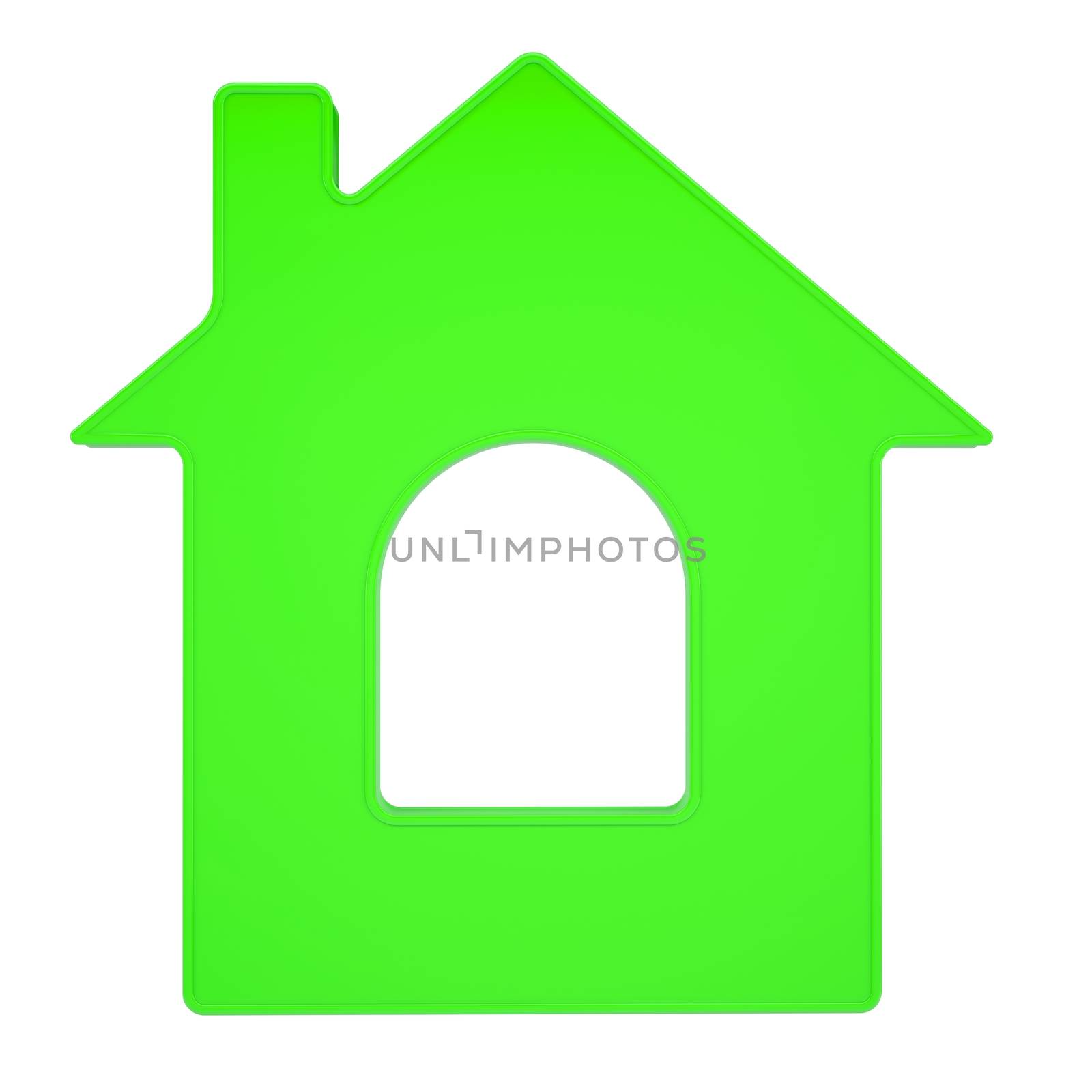 House icon. Isolated render on a white background