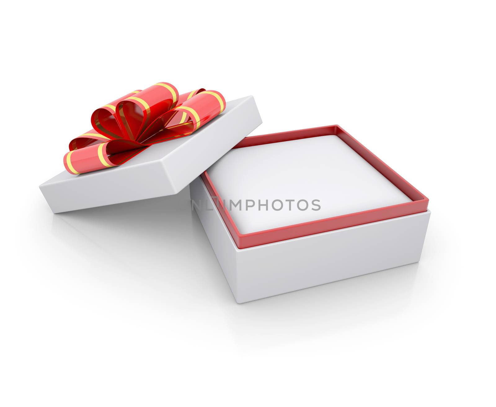Jewelry box with a ribbon by cherezoff