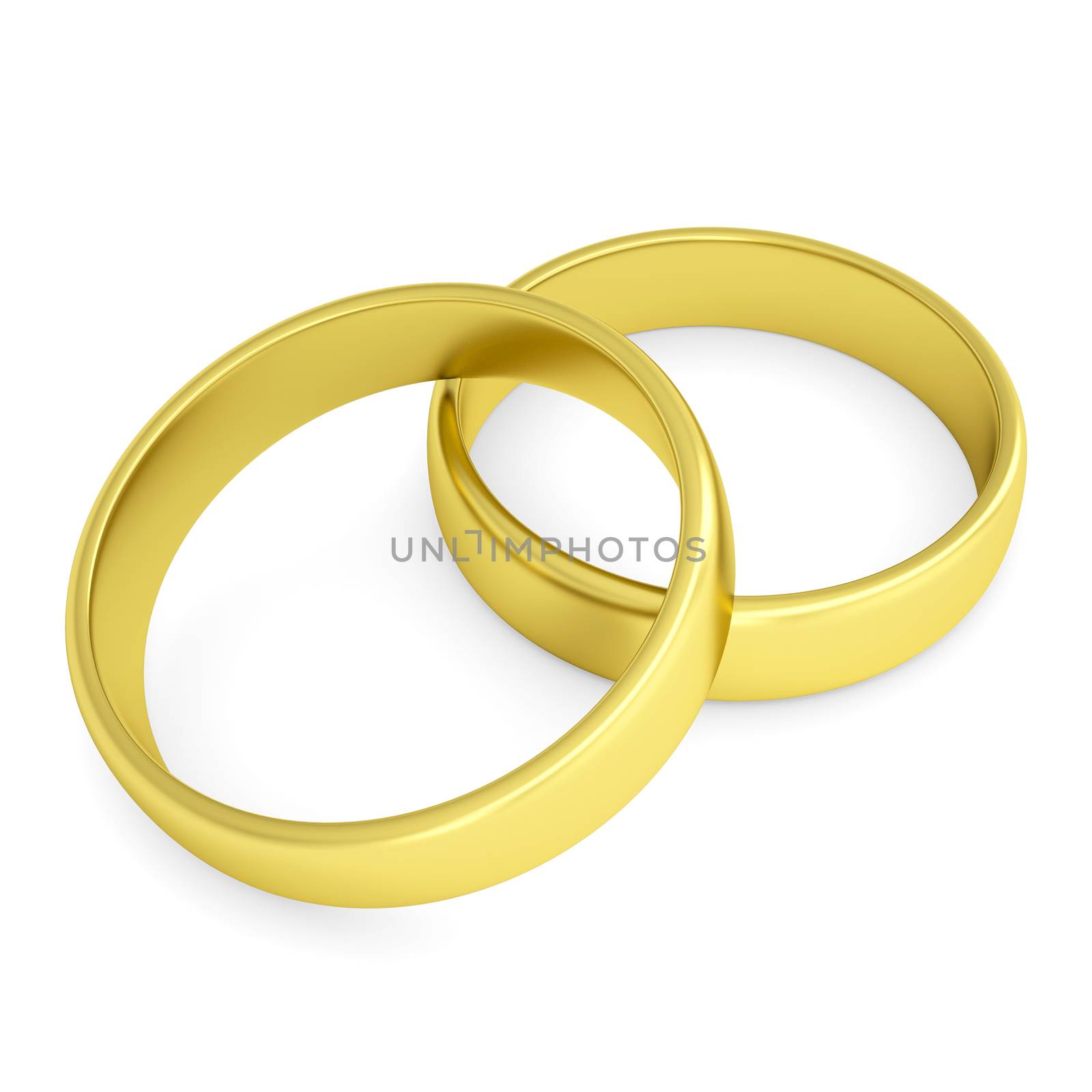 Two gold wedding rings by cherezoff