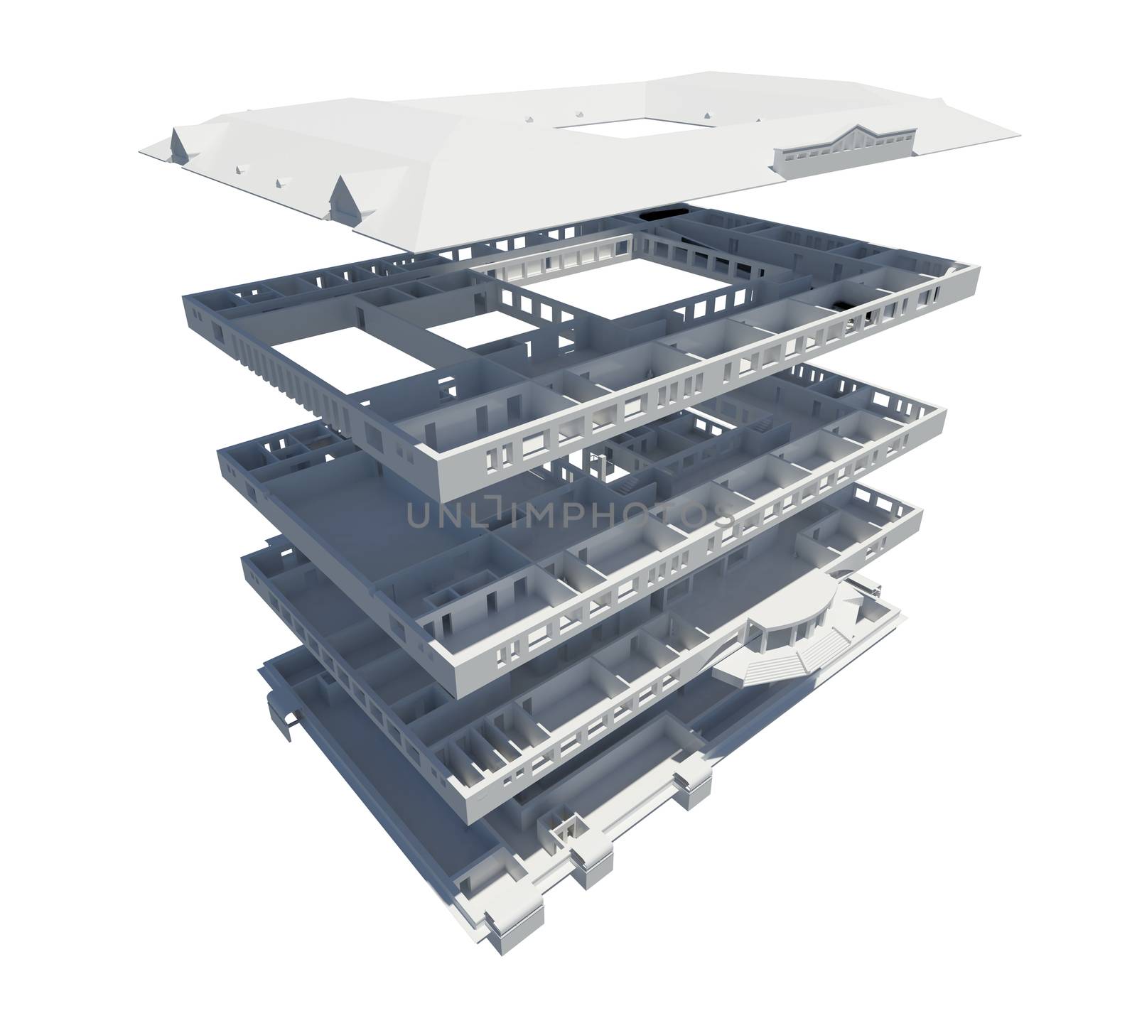 3d apartment plan by cherezoff