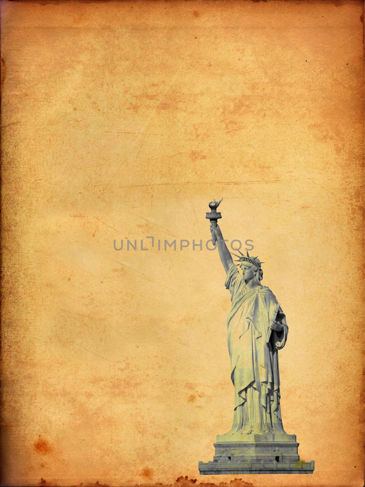 Statue of Liberty on paper