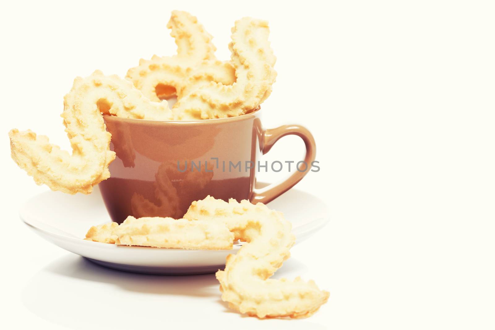 spritz cookies for christmas in a coffee cup by RobStark