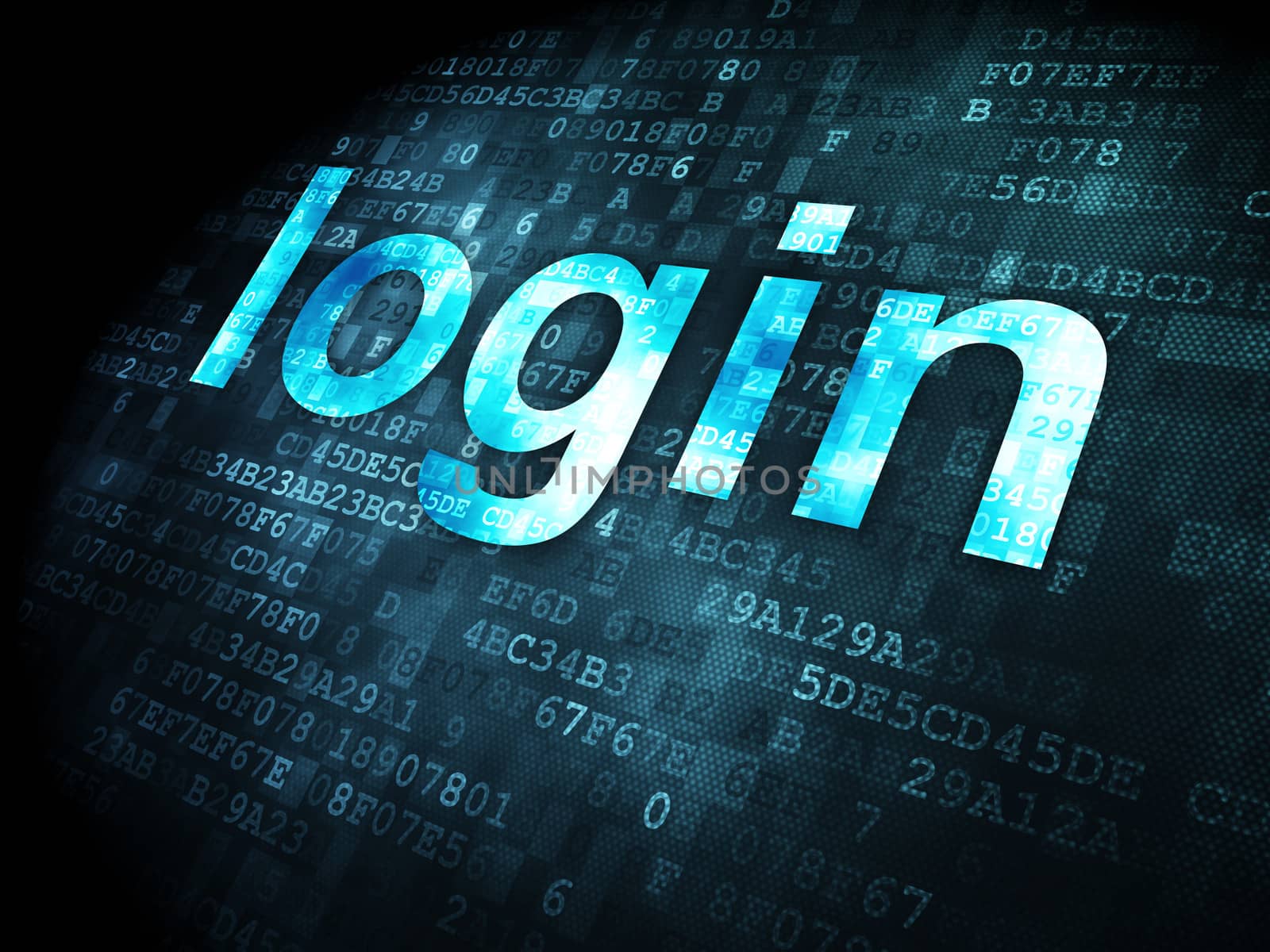 Security concept: login on digital background by maxkabakov