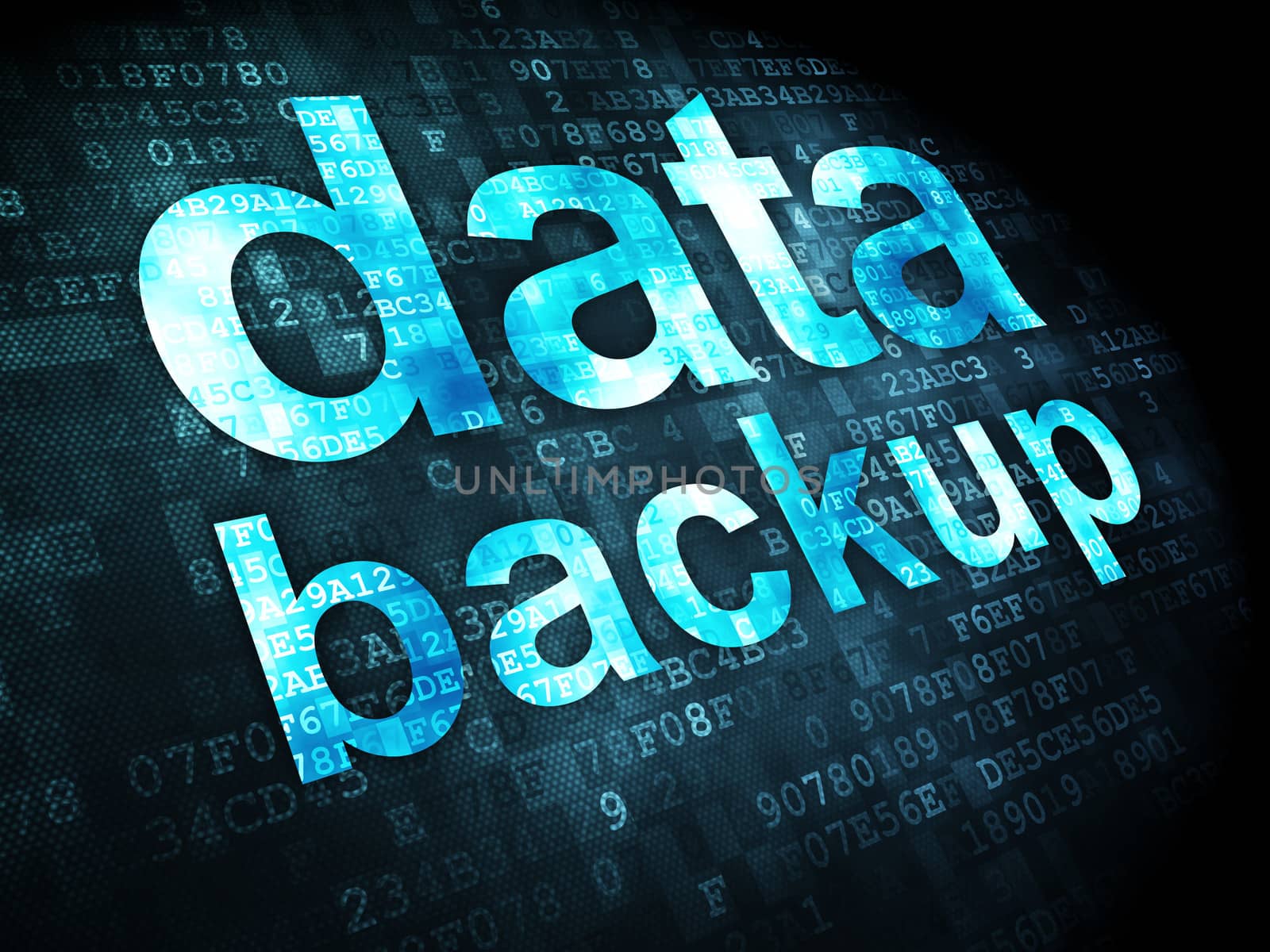 Information concept: data backup on digital background by maxkabakov