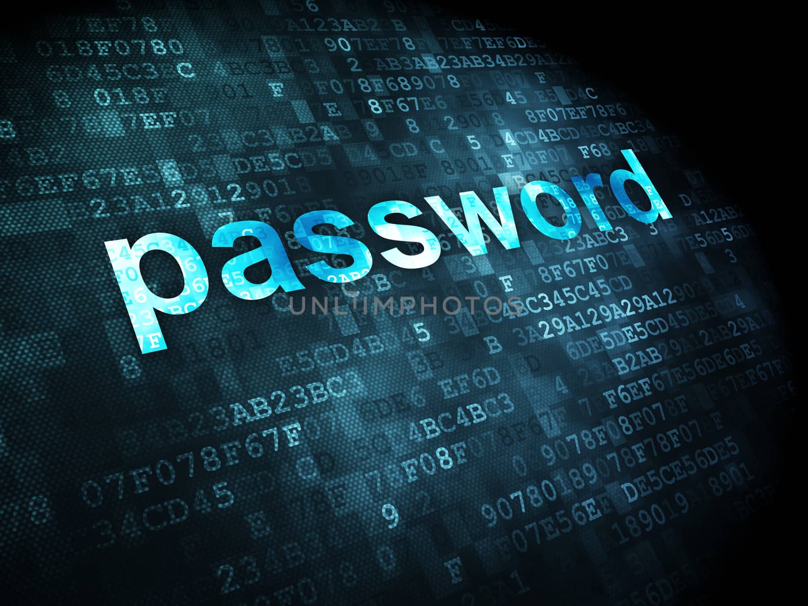 Information concept: password on digital background by maxkabakov