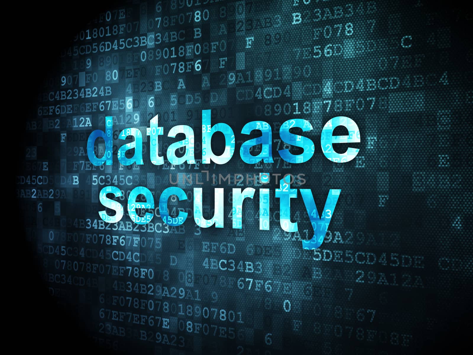 Security concept: database security on digital background by maxkabakov