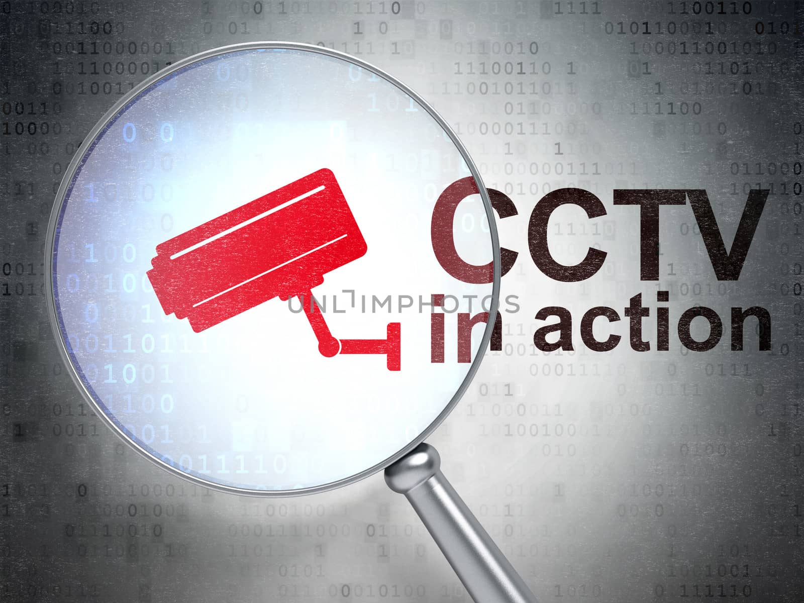 Protection concept: Cctv Camera and CCTV In action with optical by maxkabakov