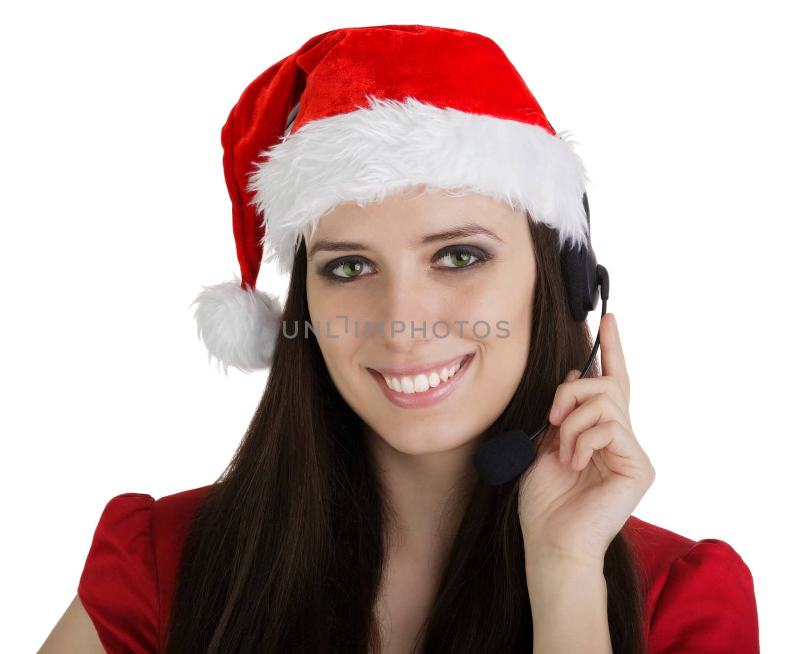 Christmas Call Center Girl by NicoletaIonescu