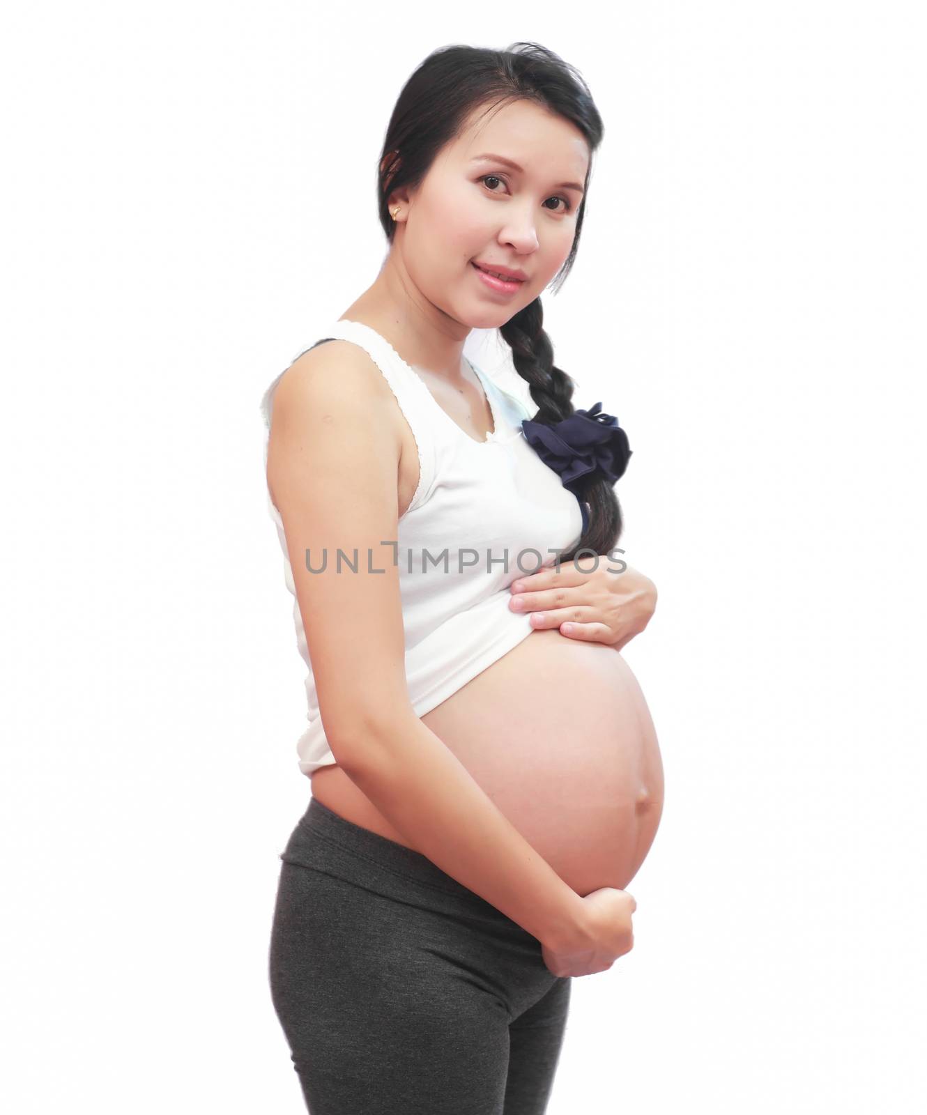 Pregnant woman by thanatip