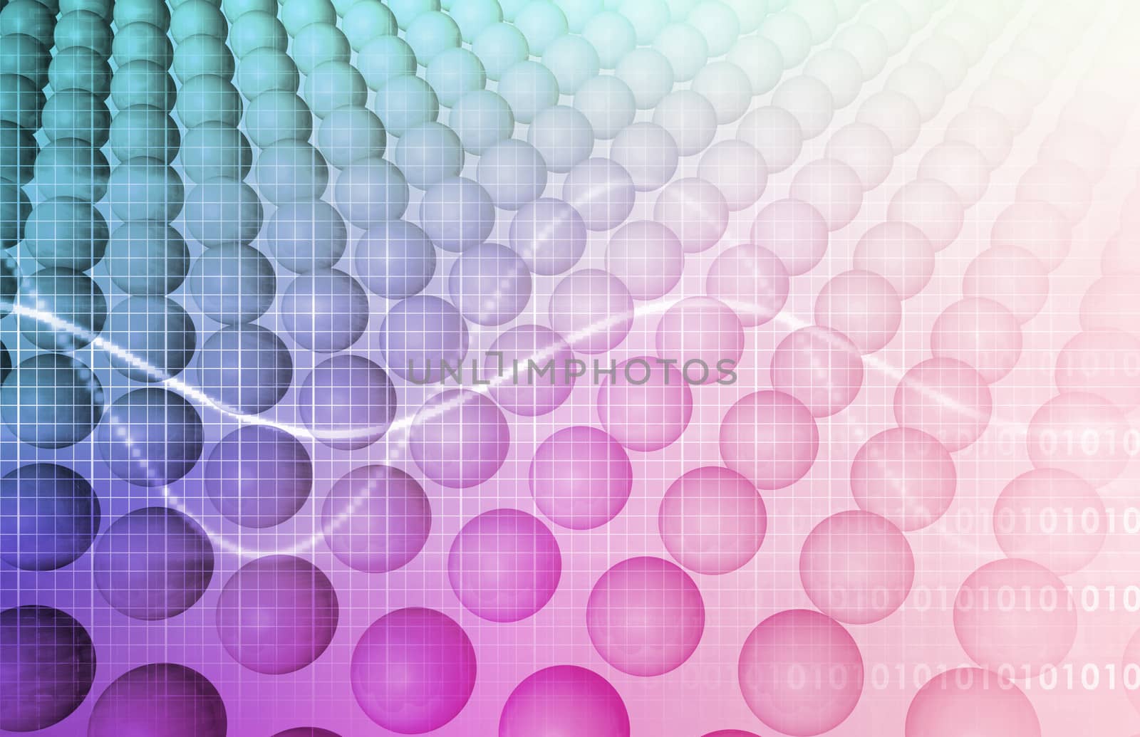 Science Technology Data as a Abstract Art